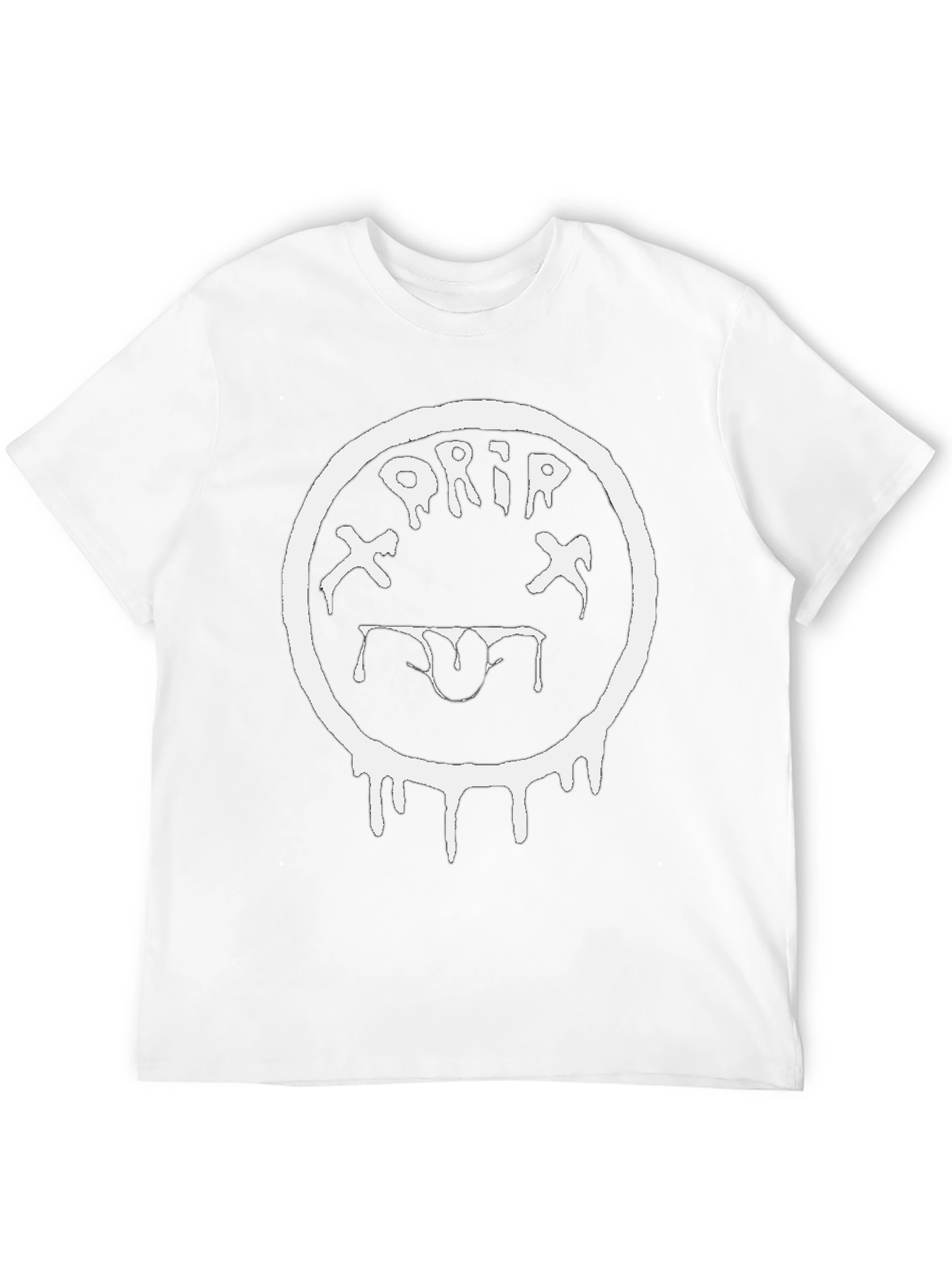 Drip Smiley Face Black T-Shirt - Unique Graphic Tee