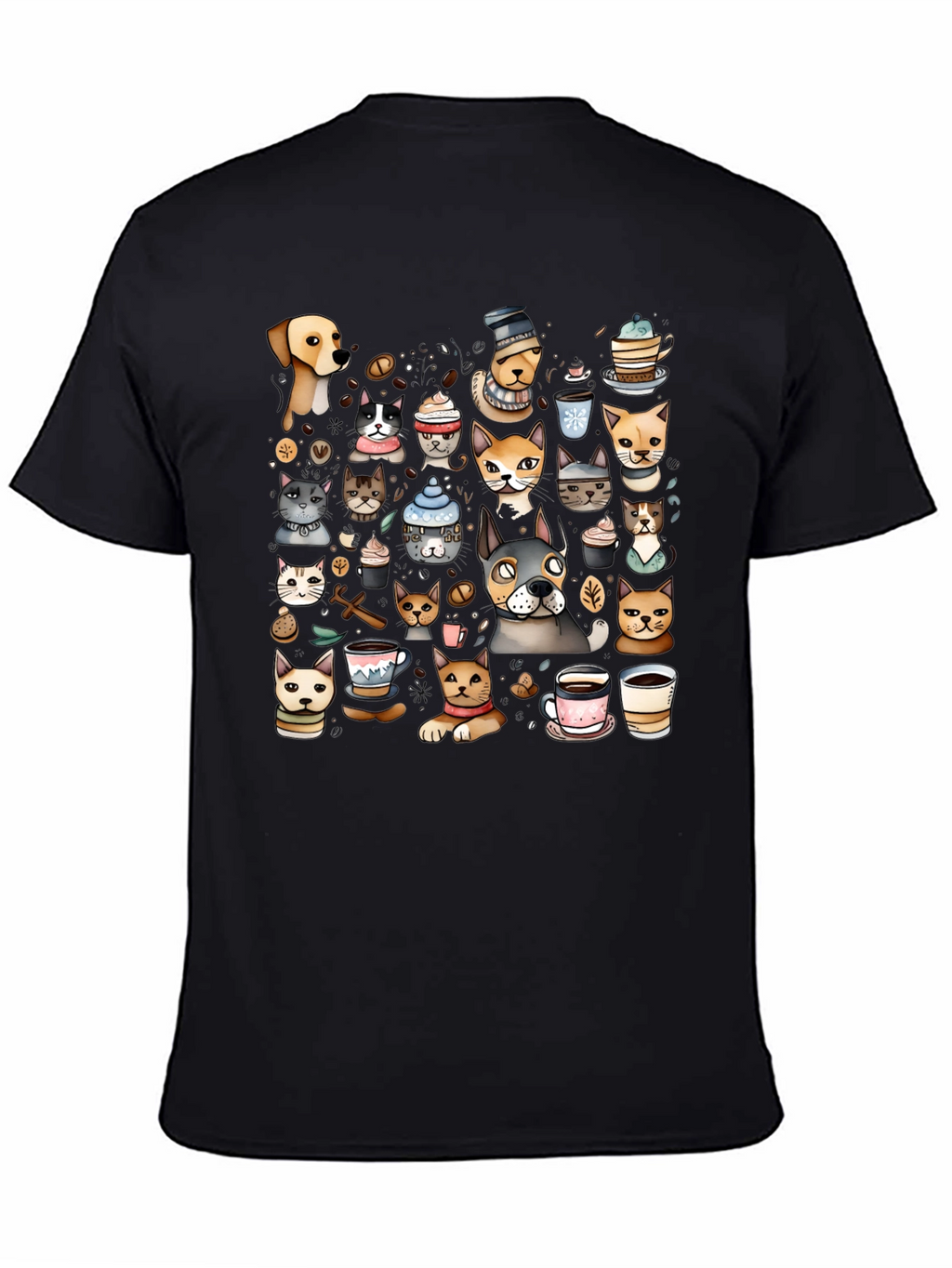 Cats & Coffee Graphic Tee