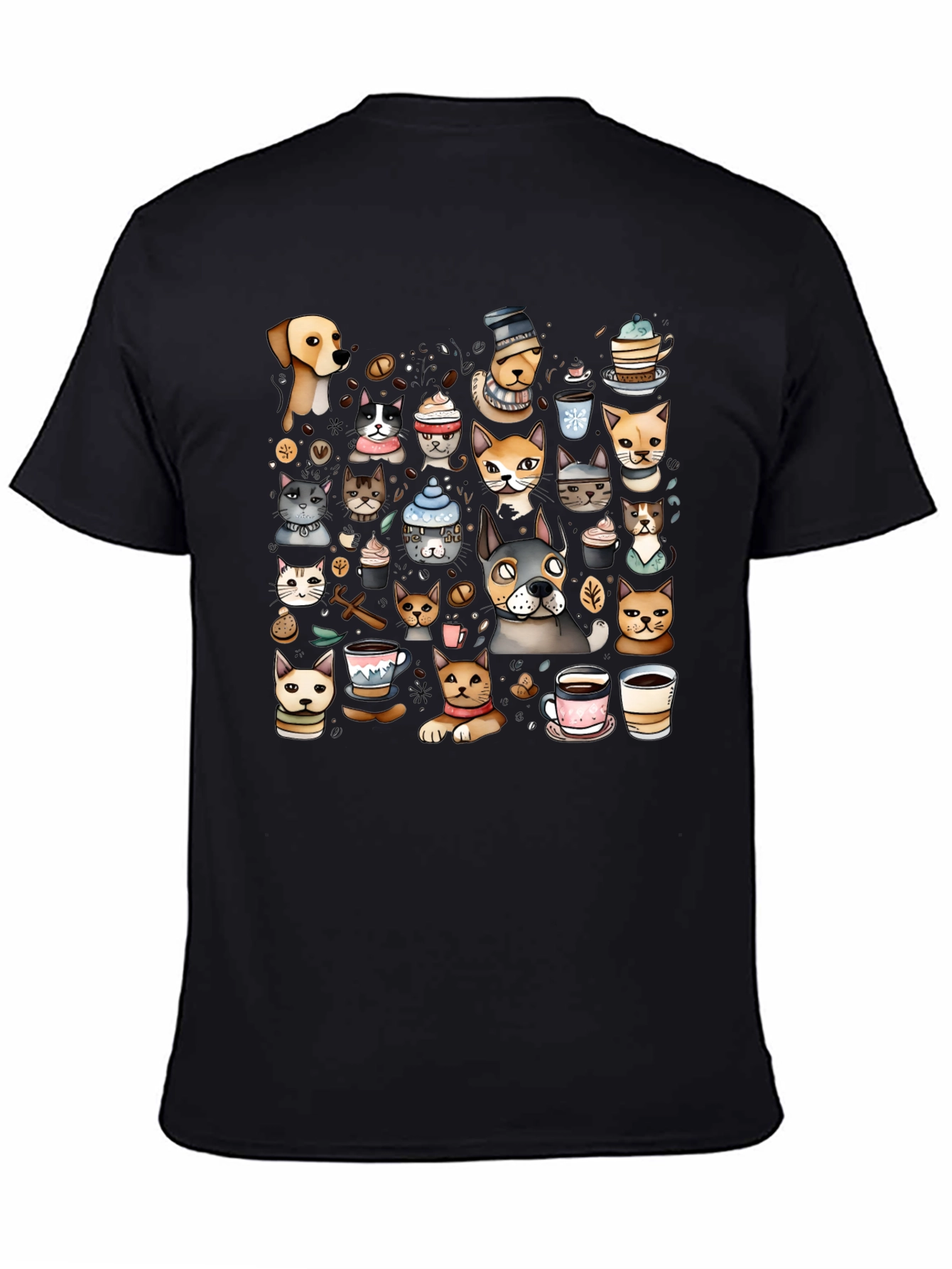 Cats & Coffee Graphic Tee
