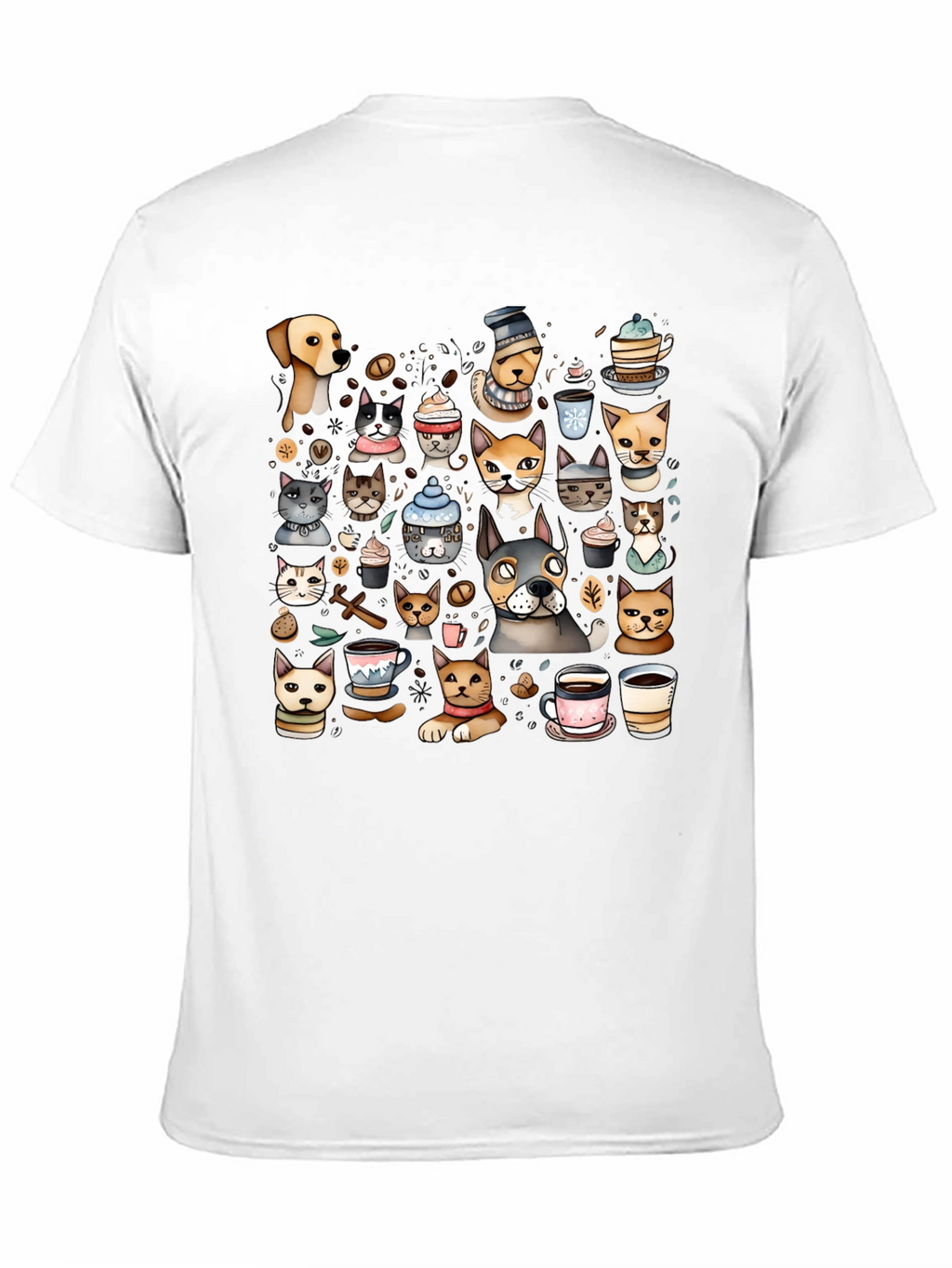 Cats & Coffee Graphic Tee