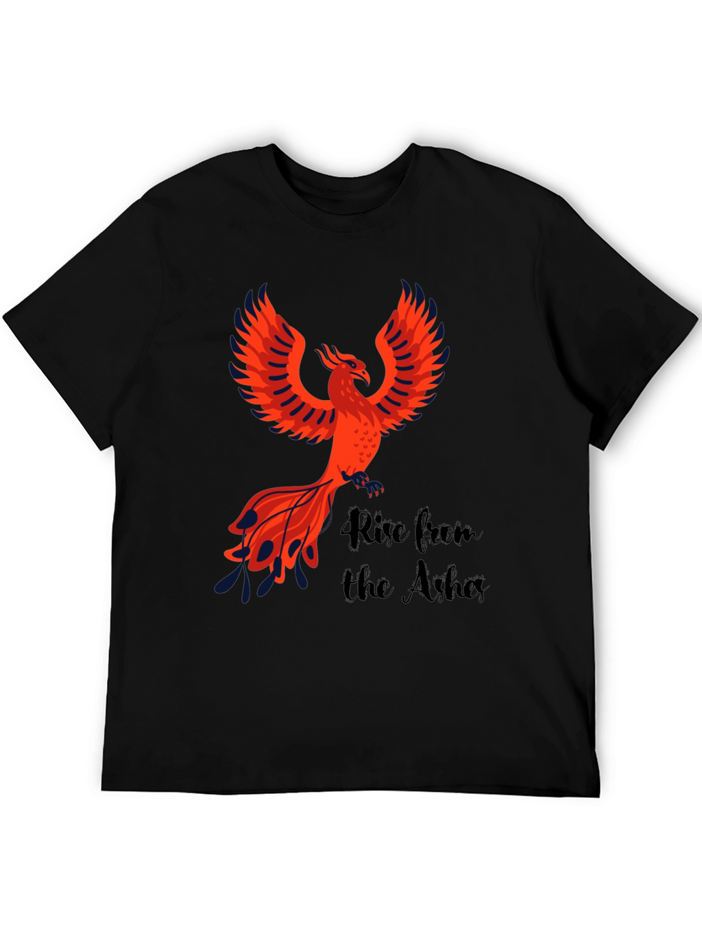 Phoenix Rise Graphic Tee - Black