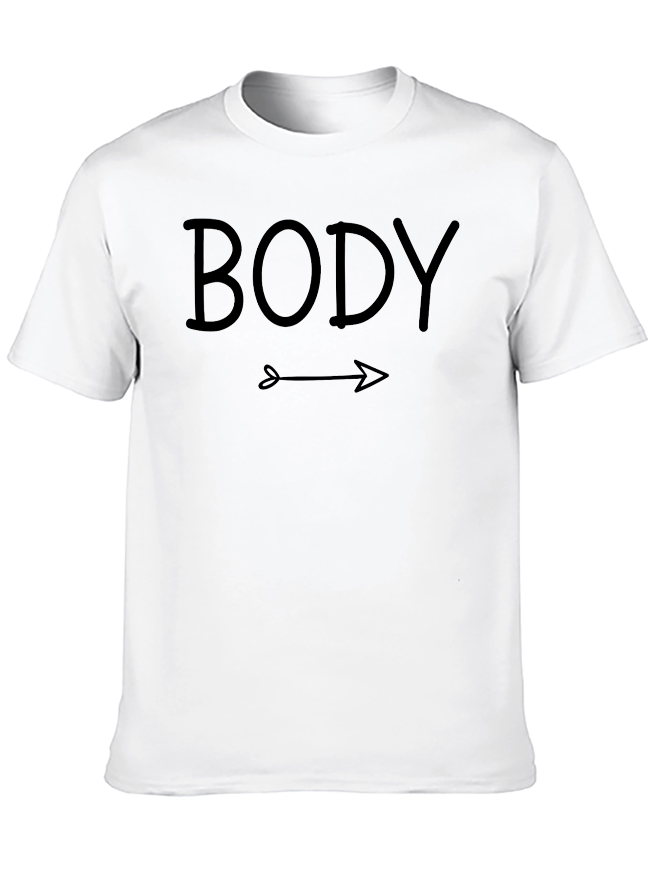 BODY This Way Graphic Tee - Black Cotton T-Shirt