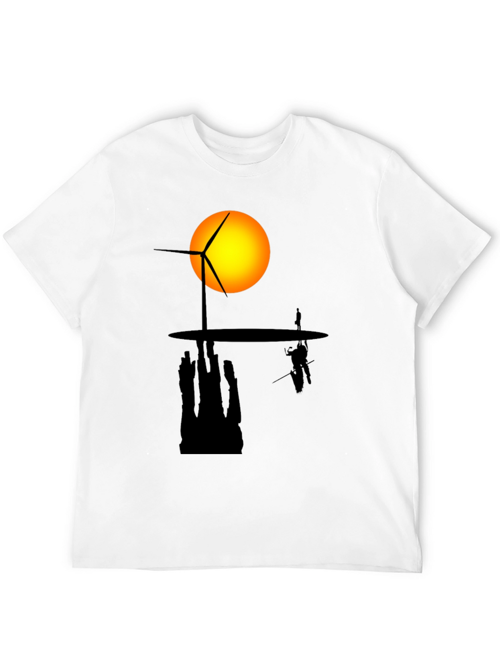 Silhouette Windmill Tee - Modern Graphic Print