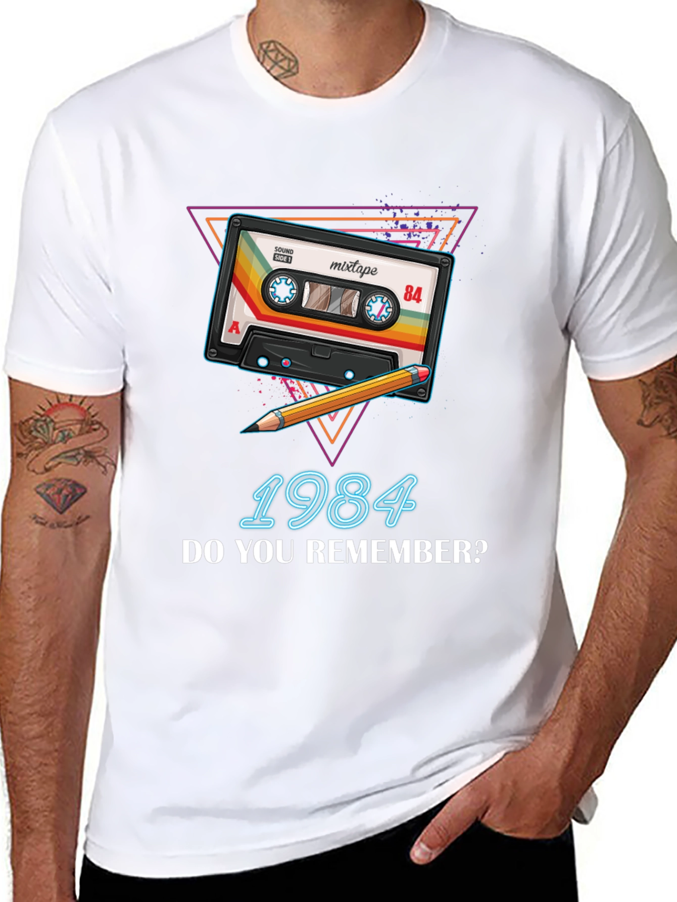 Retro 1984 Mixtape T-Shirt - Throwback 80s Style