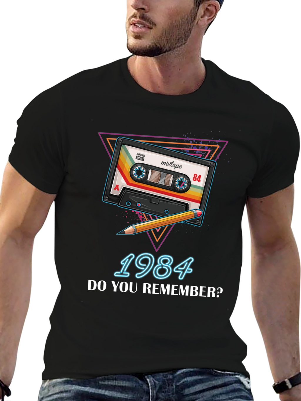 Retro 1984 Mixtape T-Shirt - Throwback 80s Style