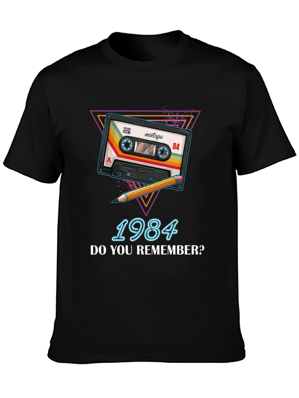 Retro 1984 Mixtape T-Shirt - Throwback 80s Style