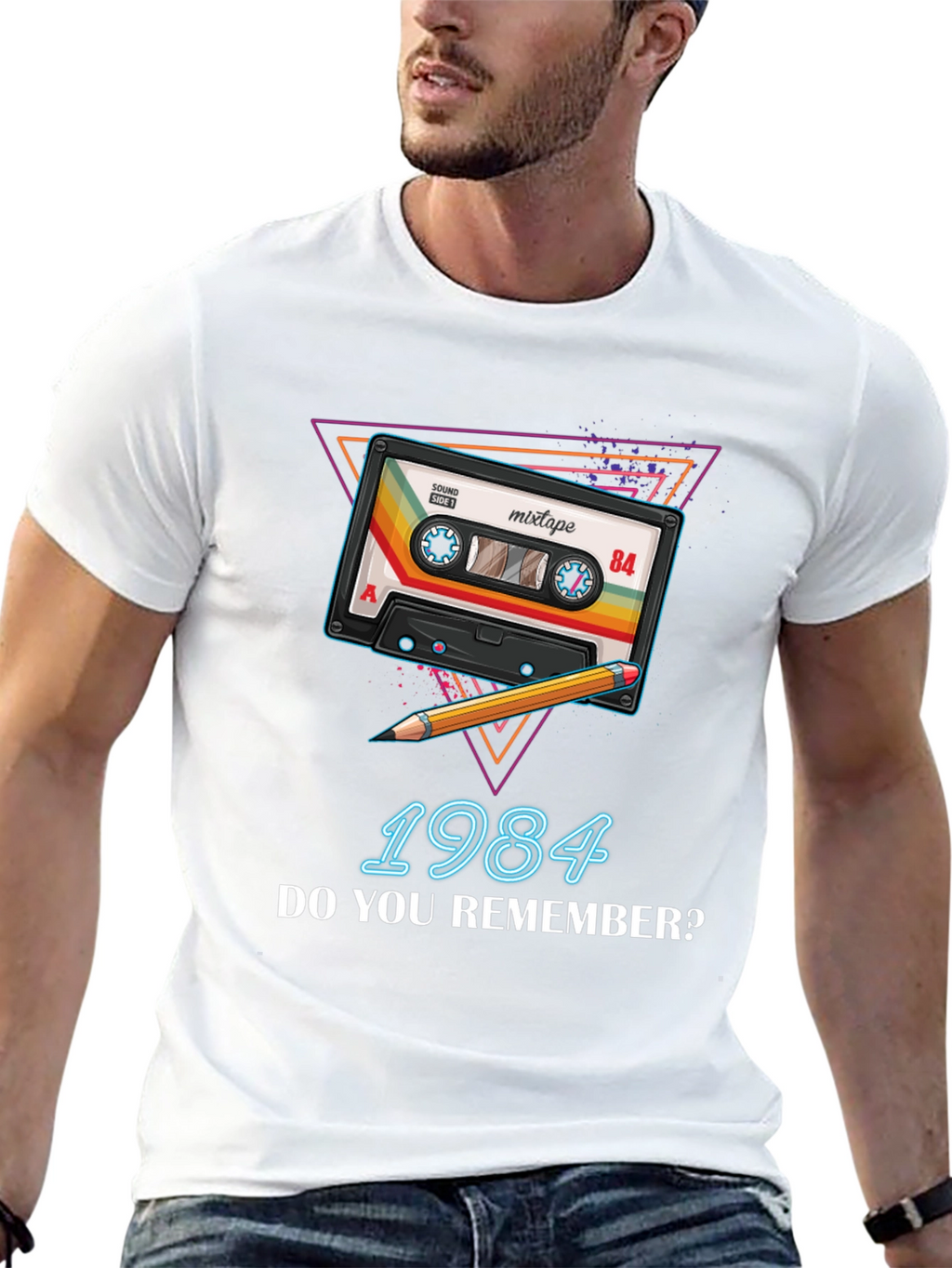 Retro 1984 Mixtape T-Shirt - Throwback 80s Style