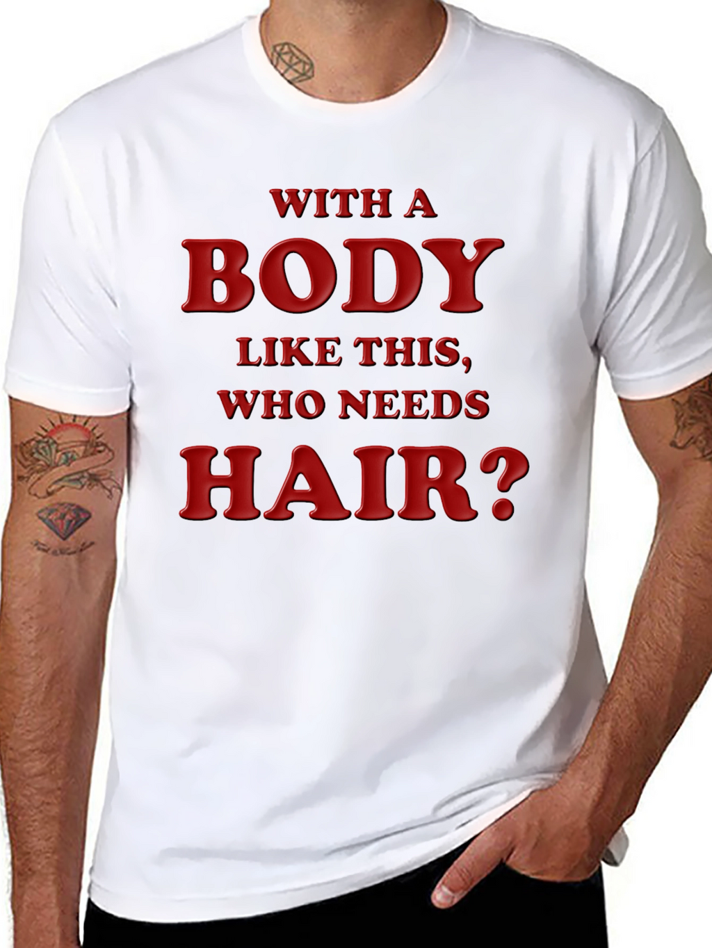 Humorous Baldness Acceptance T-Shirt