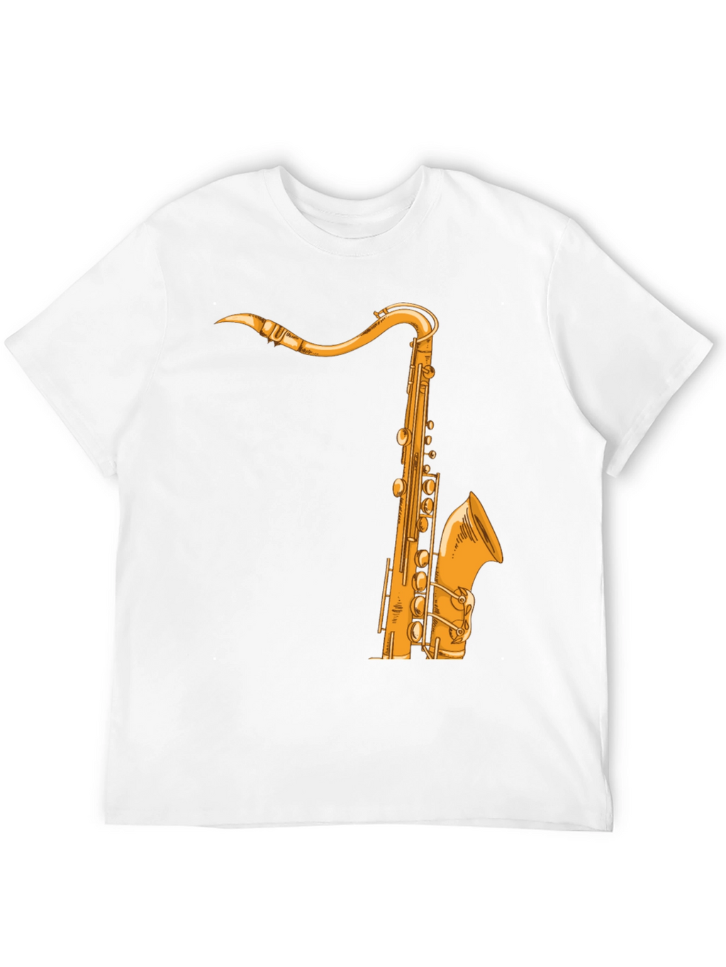 Saxophone Graphic Tee - Music Lover Shirt