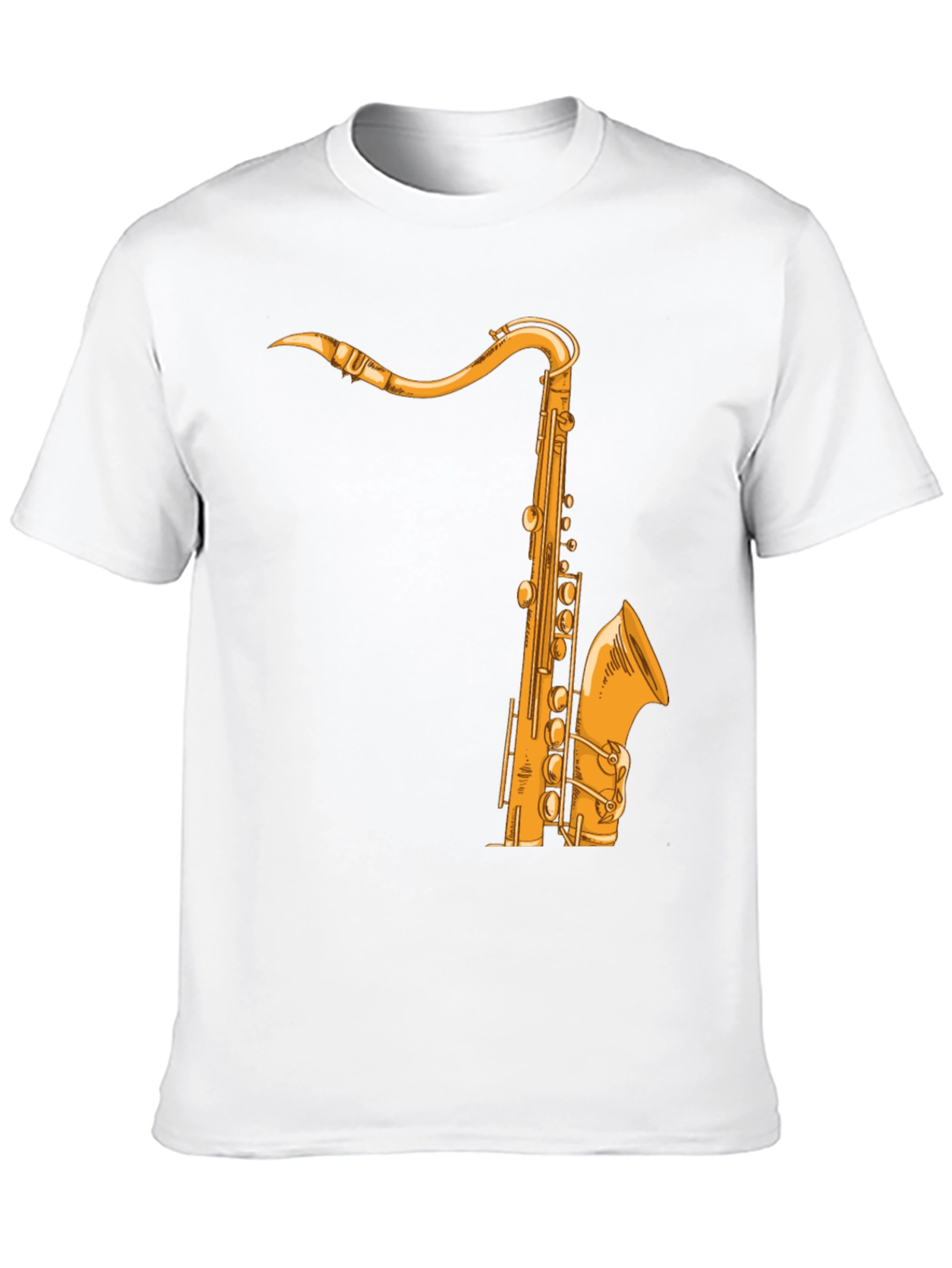 Saxophone Graphic Tee - Music Lover Shirt