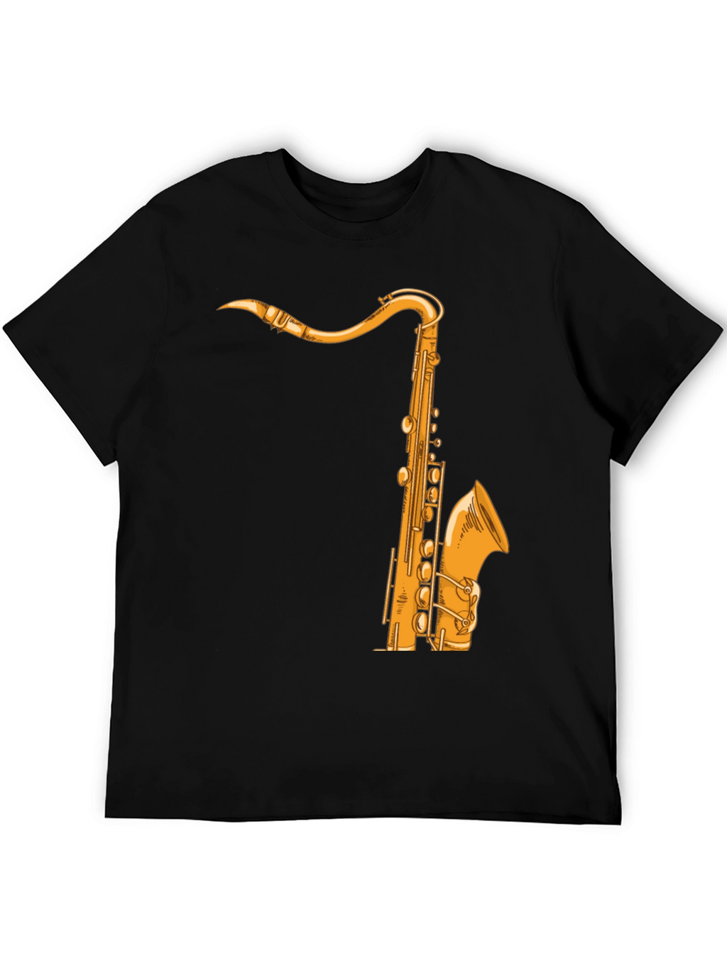 Saxophone Graphic Tee - Music Lover Shirt
