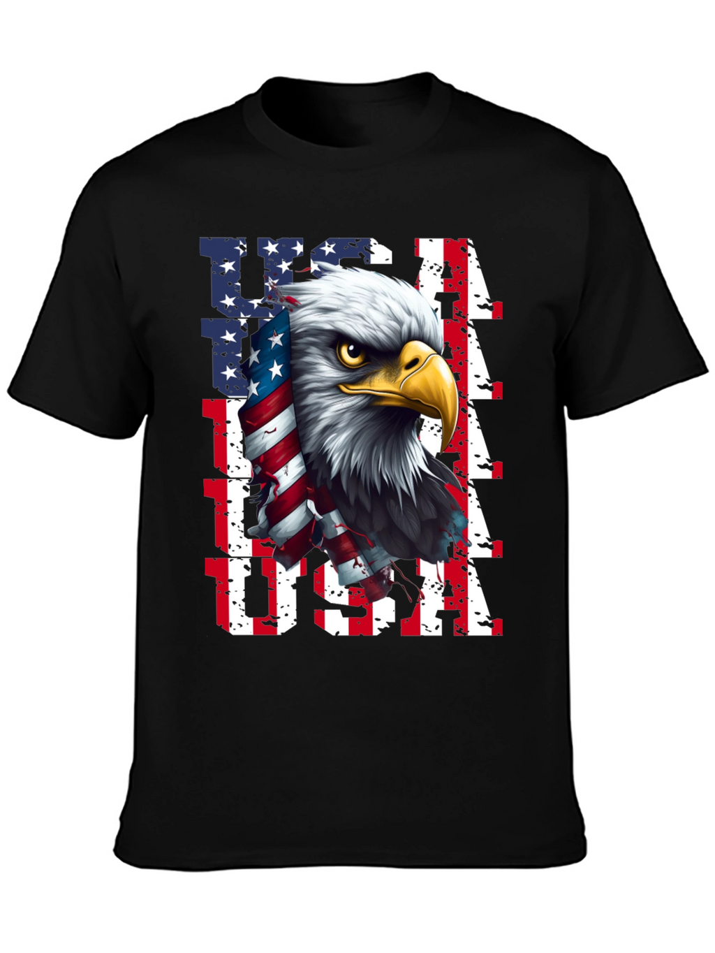 USA Eagle Graphic Tee - Patriotic Mens Shirt