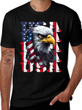 USA Eagle Graphic Tee - Patriotic Mens Shirt