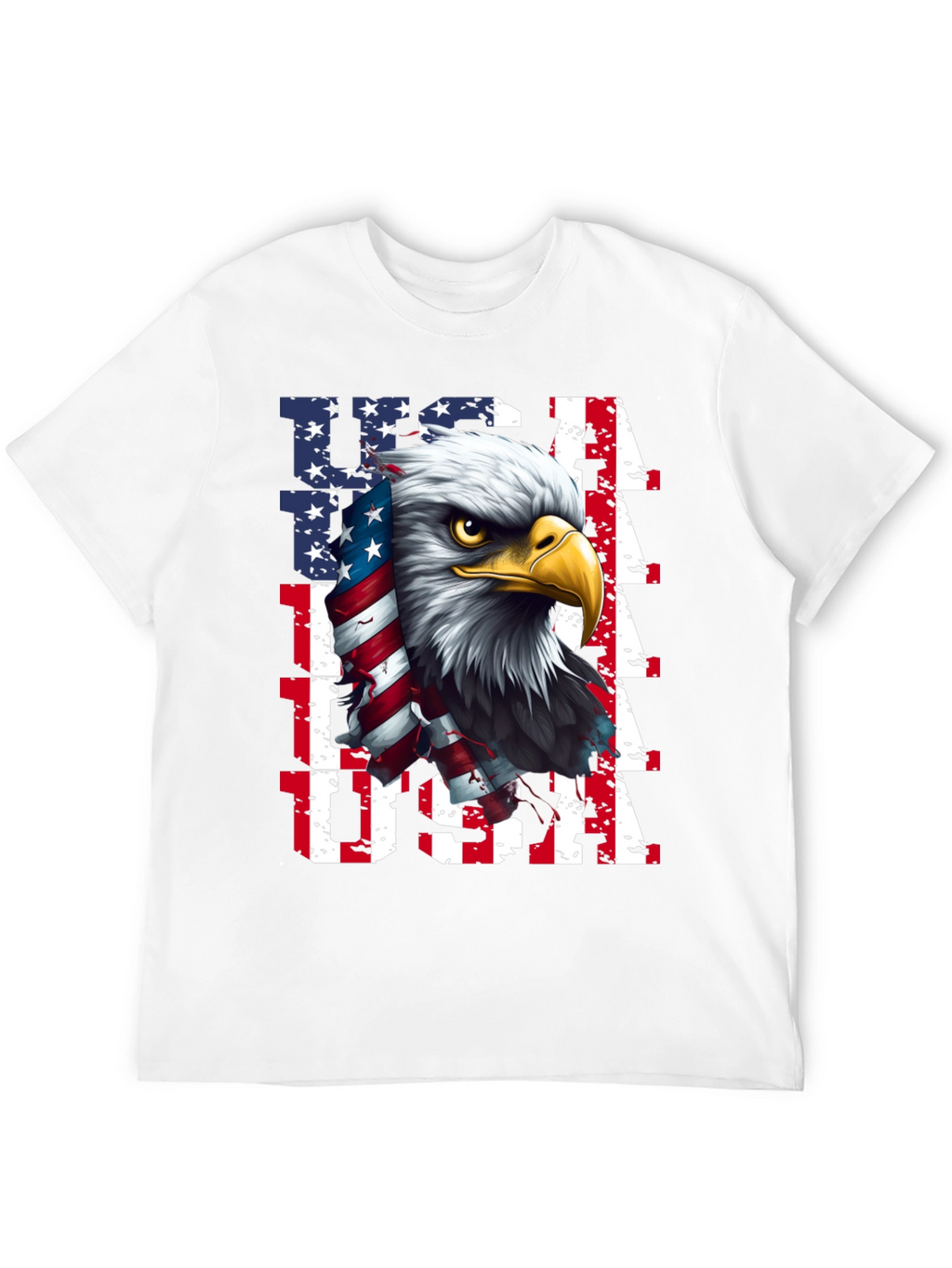 USA Eagle Graphic Tee - Patriotic Mens Shirt