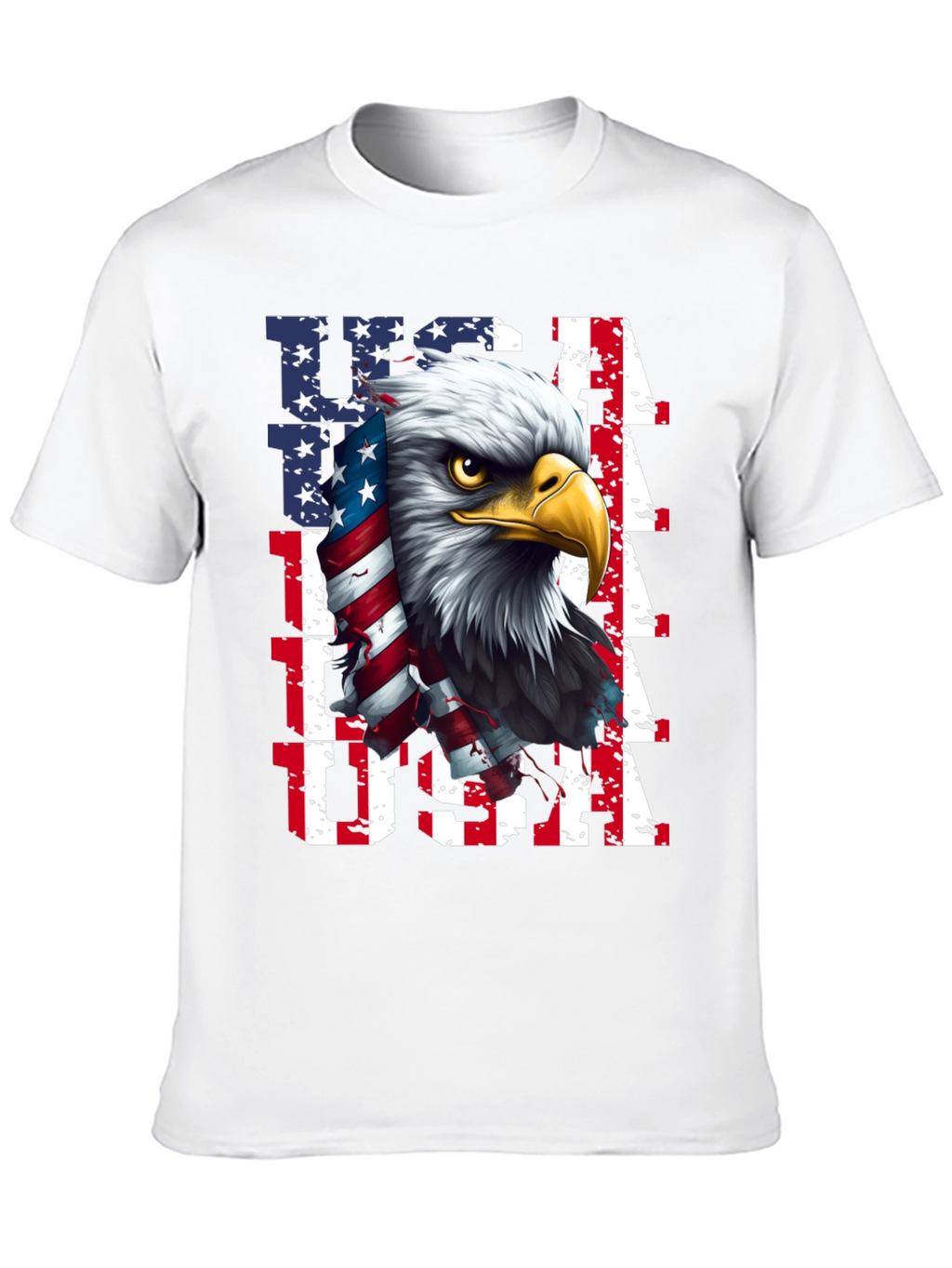 USA Eagle Graphic Tee - Patriotic Mens Shirt