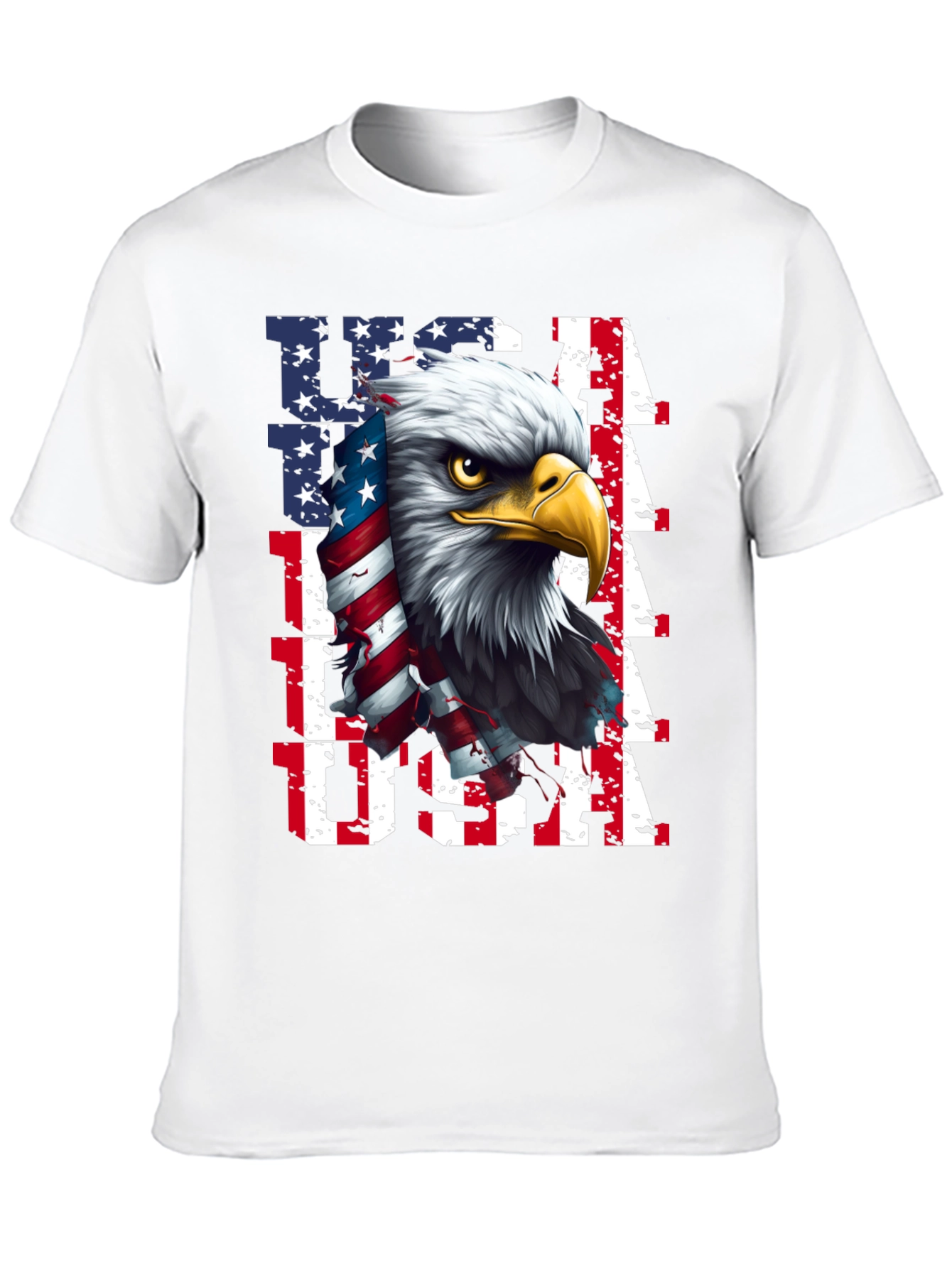USA Eagle Graphic Tee - Patriotic Mens Shirt