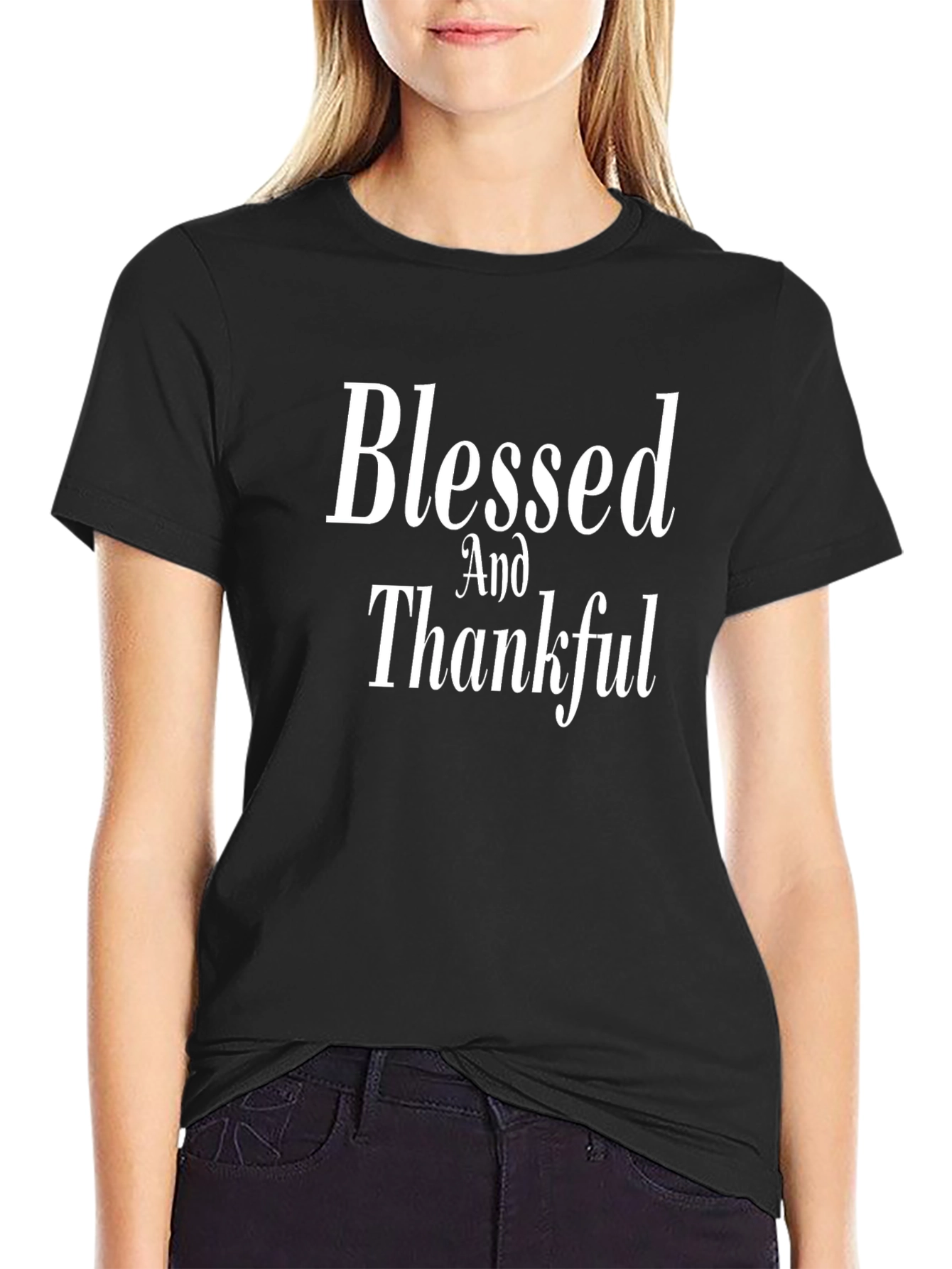 Blessed and Thankful Graphic T-Shirt