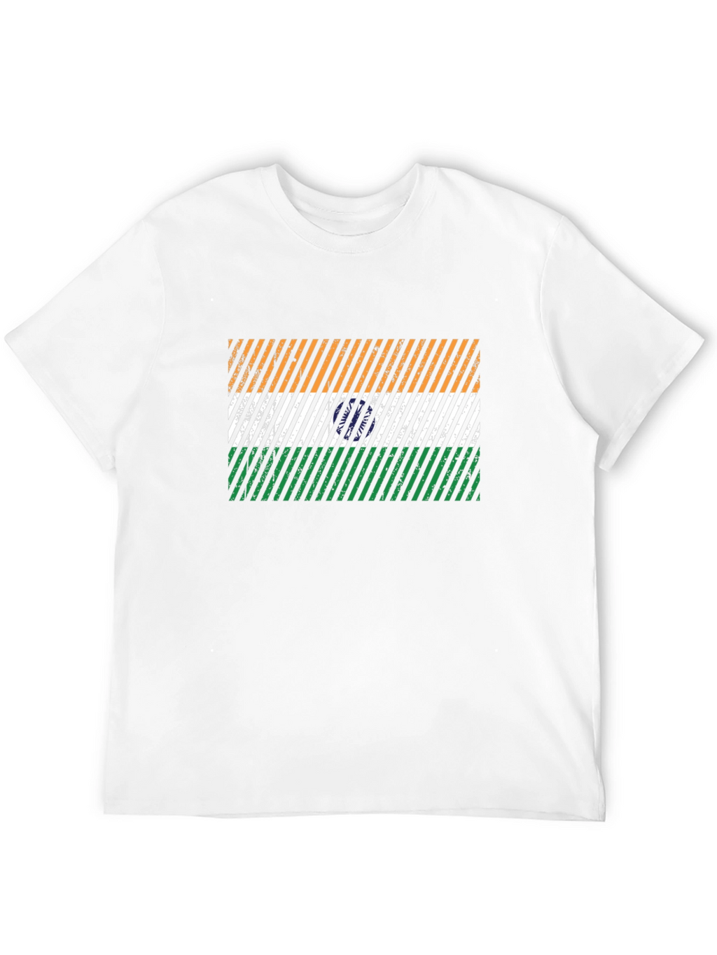 India Flag Graphic Tee - Mens Black T-Shirt