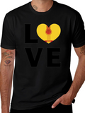 Love Guitar T-Shirt - Heart Graphic Tee