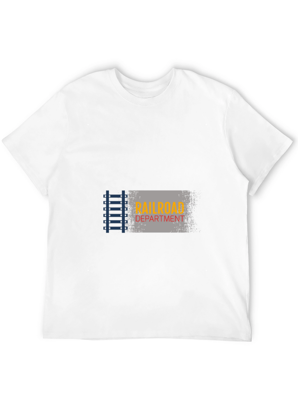 Railroad Department Graphic Tee - Black Cotton Blend