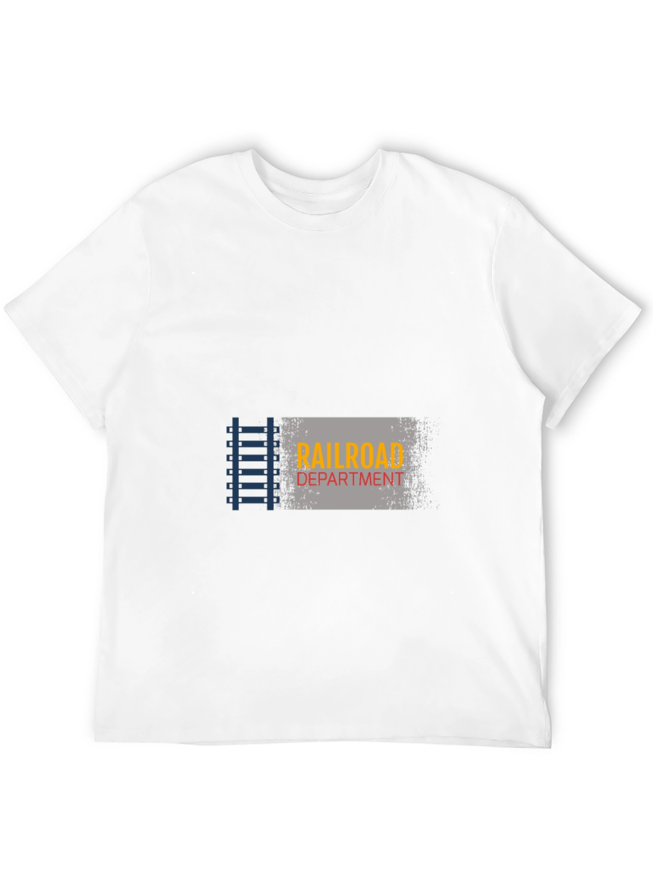 Railroad Department Graphic Tee - Black Cotton Blend