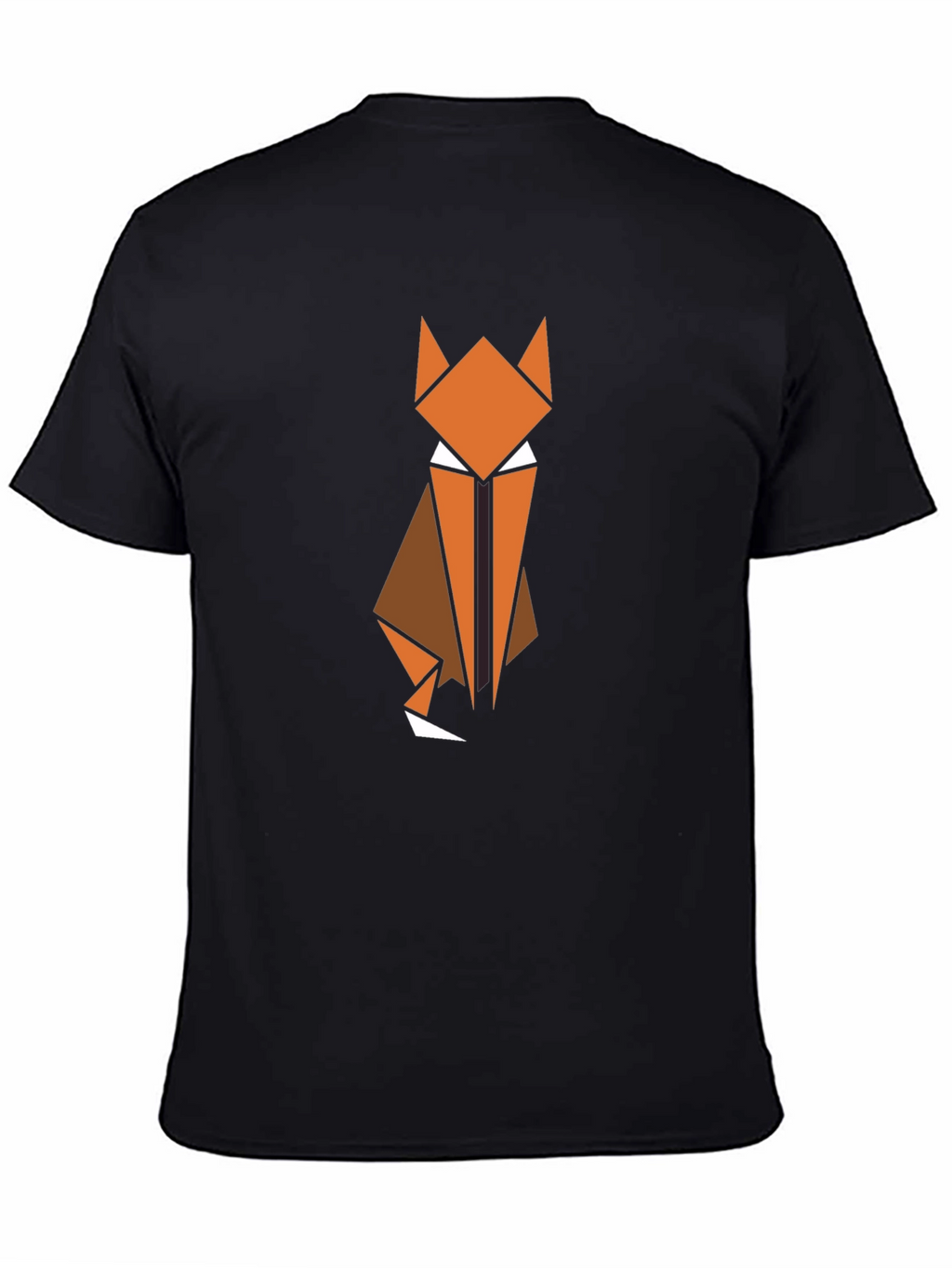 Geometric Fox Graphic Tee - Modern Animal Design
