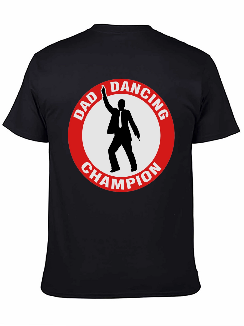 Dad Dancing Champion T-Shirt - Black Cotton Tee