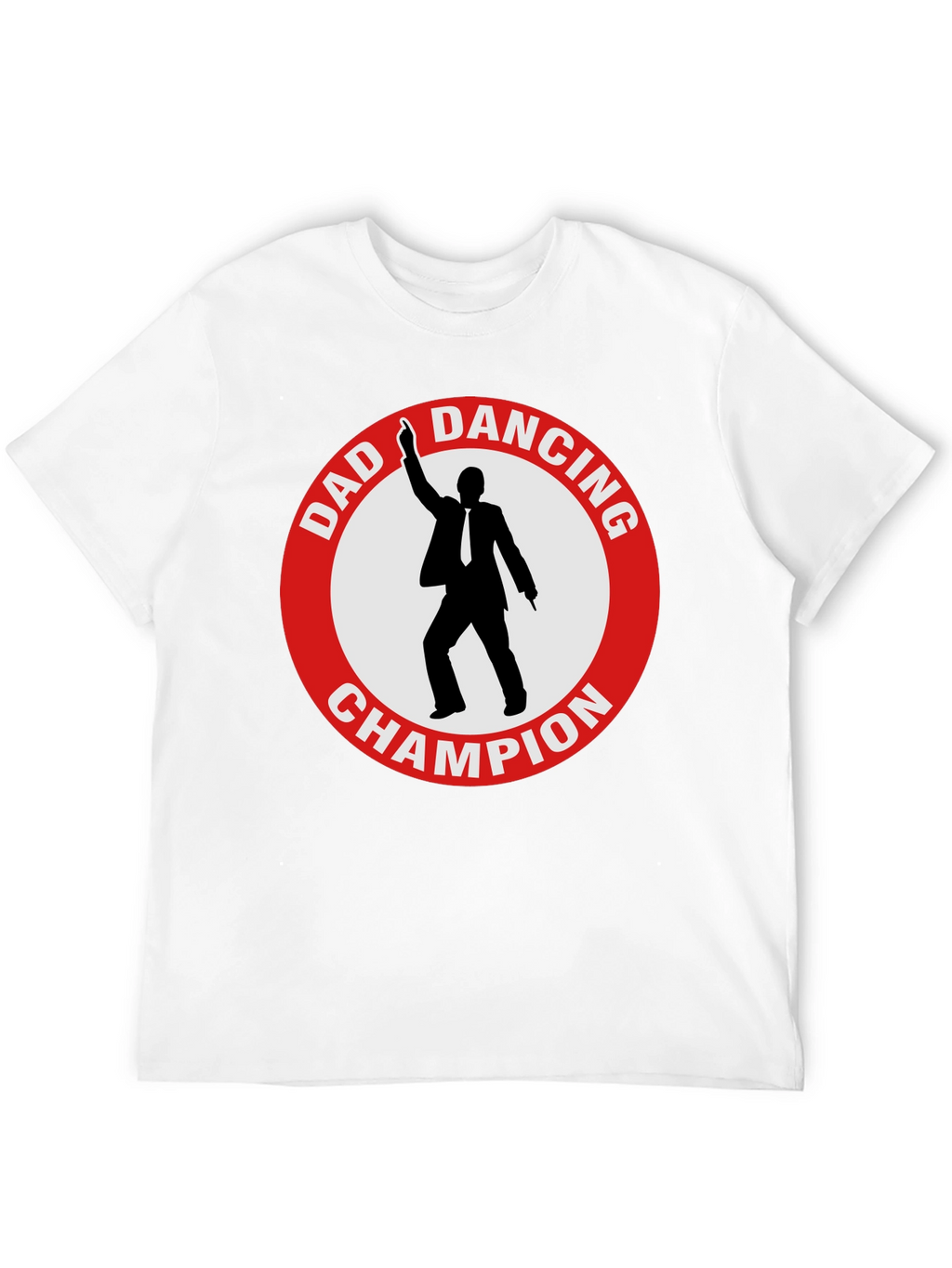 Dad Dancing Champion T-Shirt - Black Cotton Tee