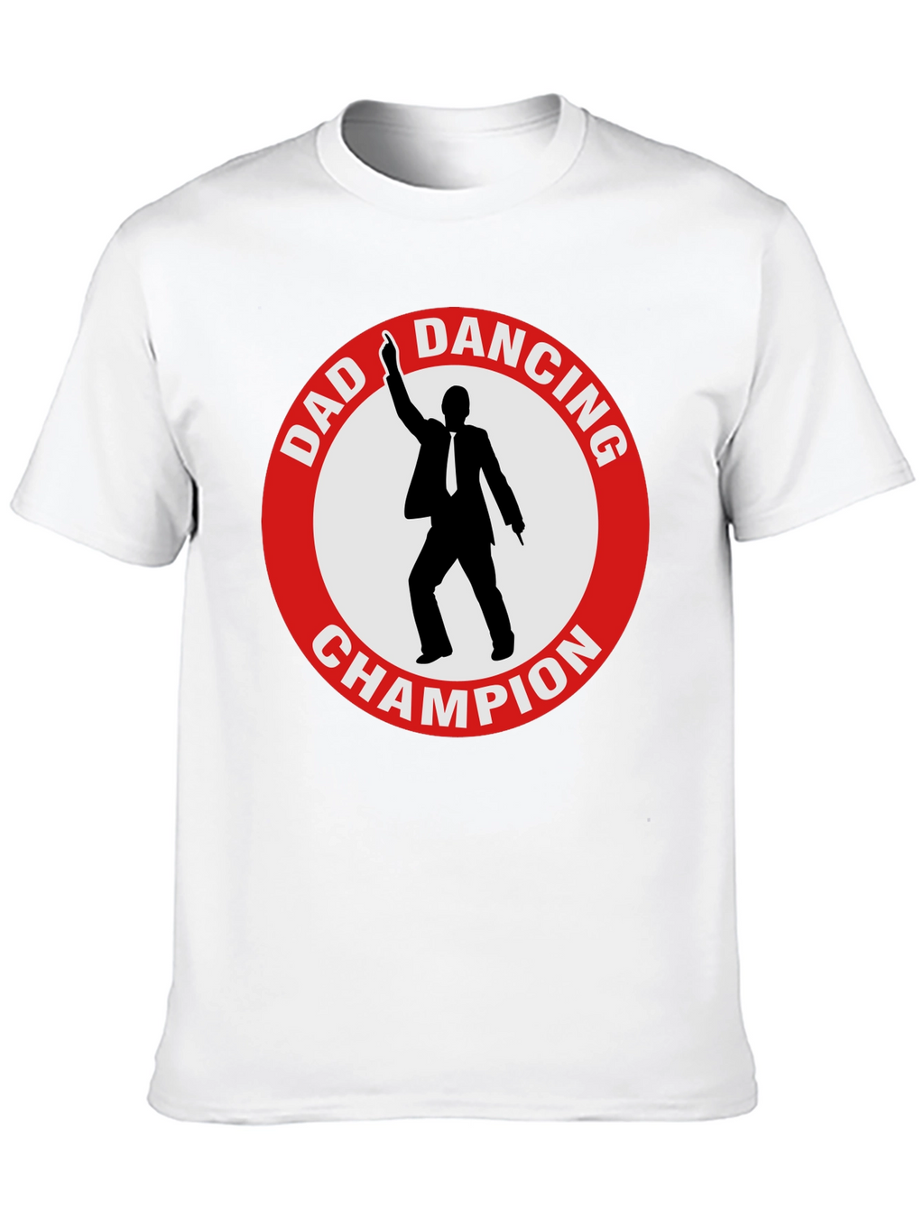 Dad Dancing Champion T-Shirt - Black Cotton Tee