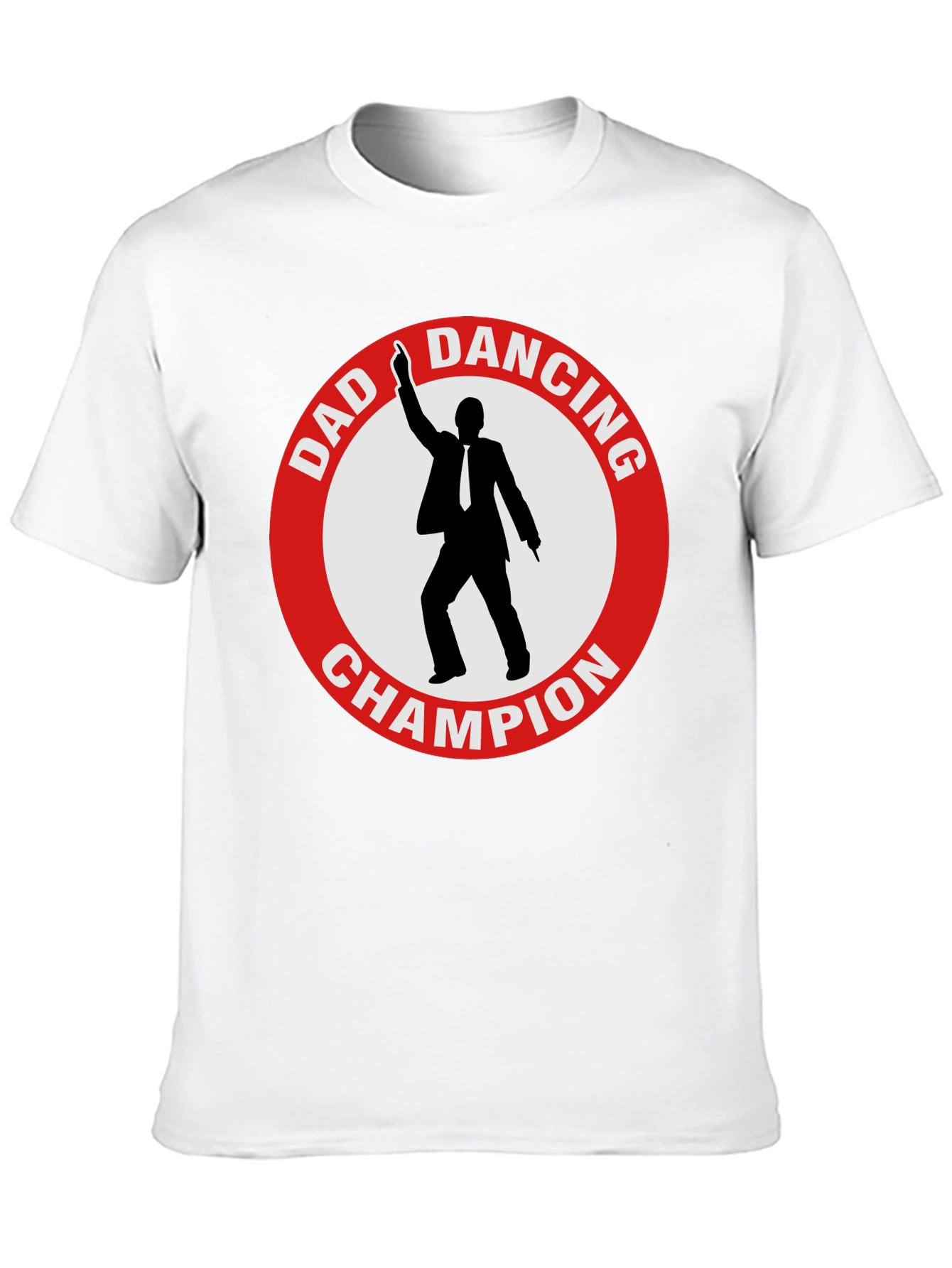 Dad Dancing Champion T-Shirt - Black Cotton Tee
