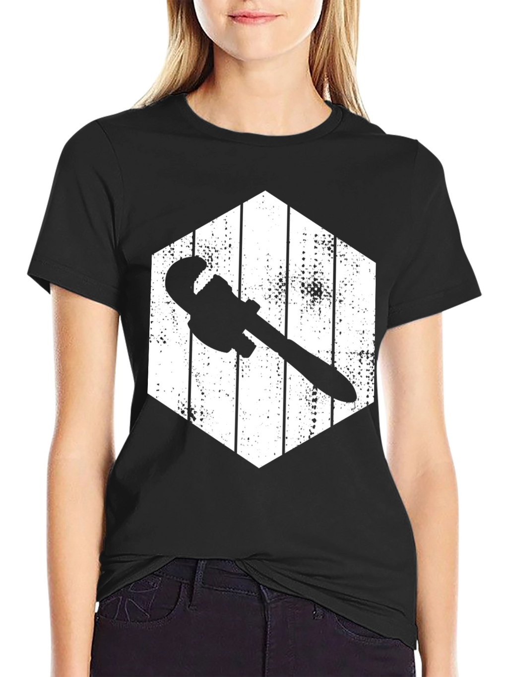 Wrench Graphic Black T-Shirt