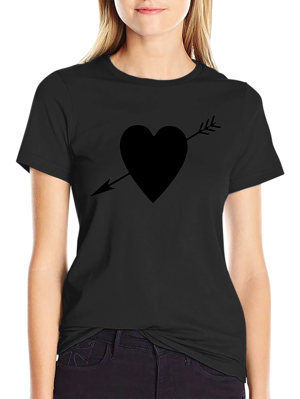 Heart Arrow Graphic Tee - Unisex Casual Shirt