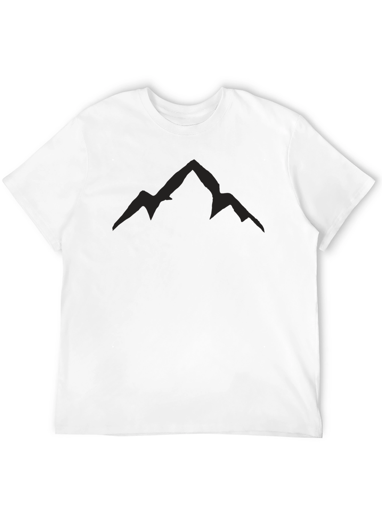 Mens Black Mountain Peak Graphic Tee