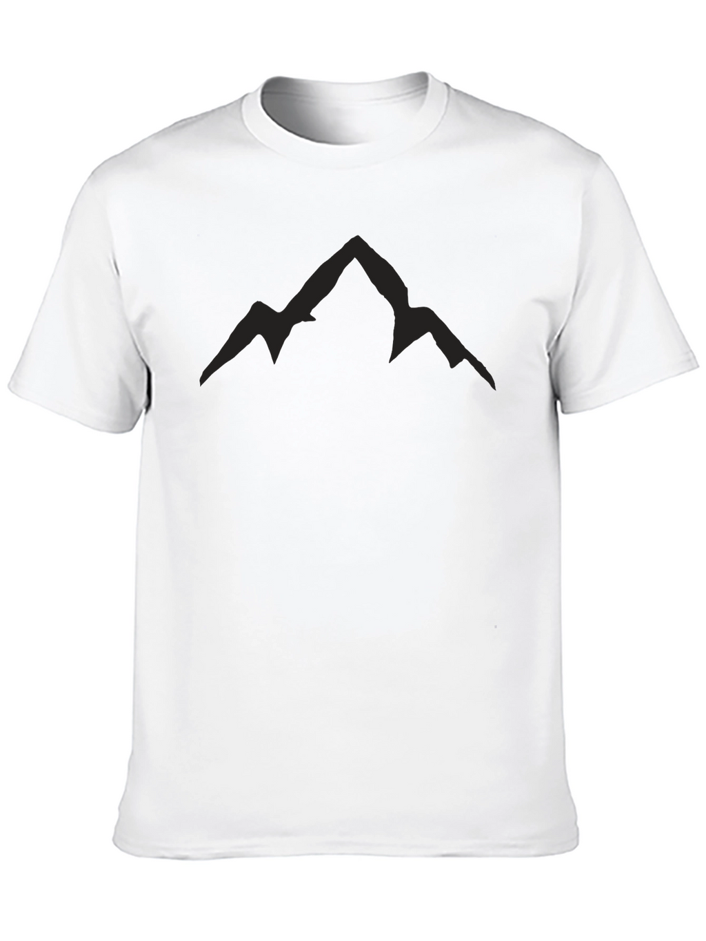 Mens Black Mountain Peak Graphic Tee