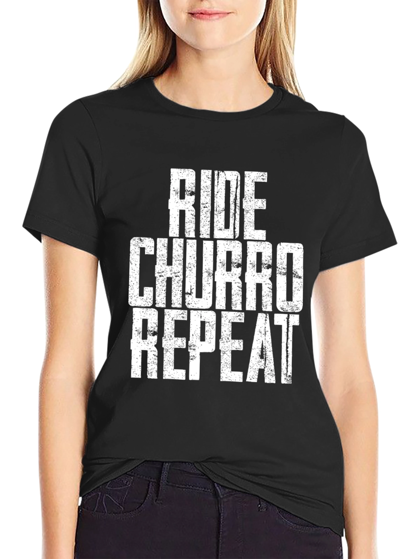 Ride Churro Repeat Graphic T-Shirt - Black