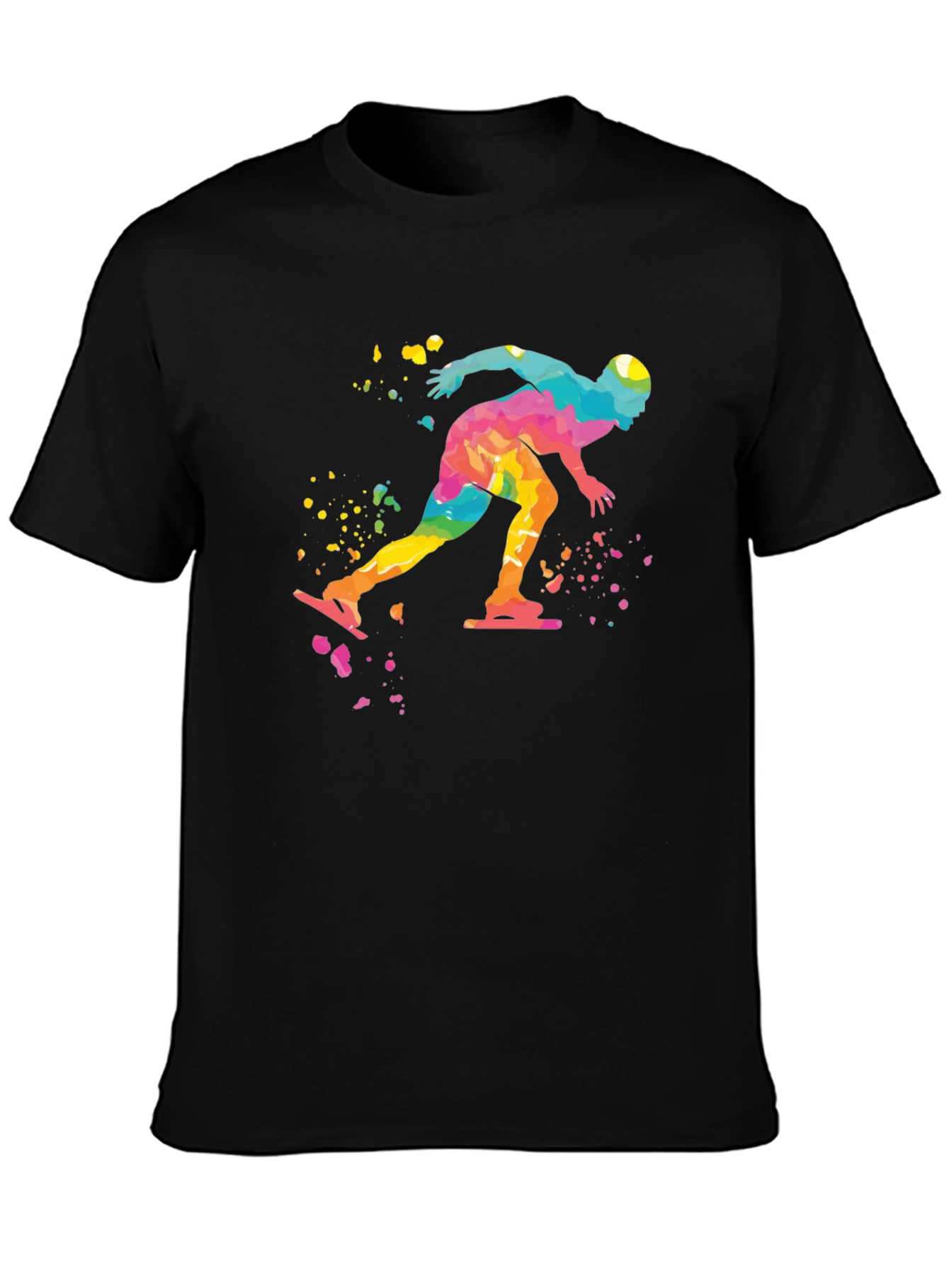 Speed Skater Watercolor Graphic Tee