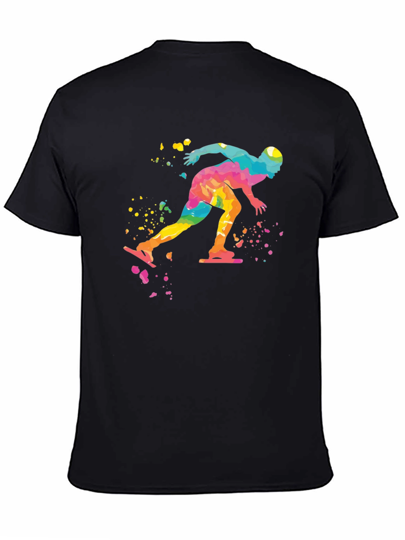 Speed Skater Watercolor Graphic Tee