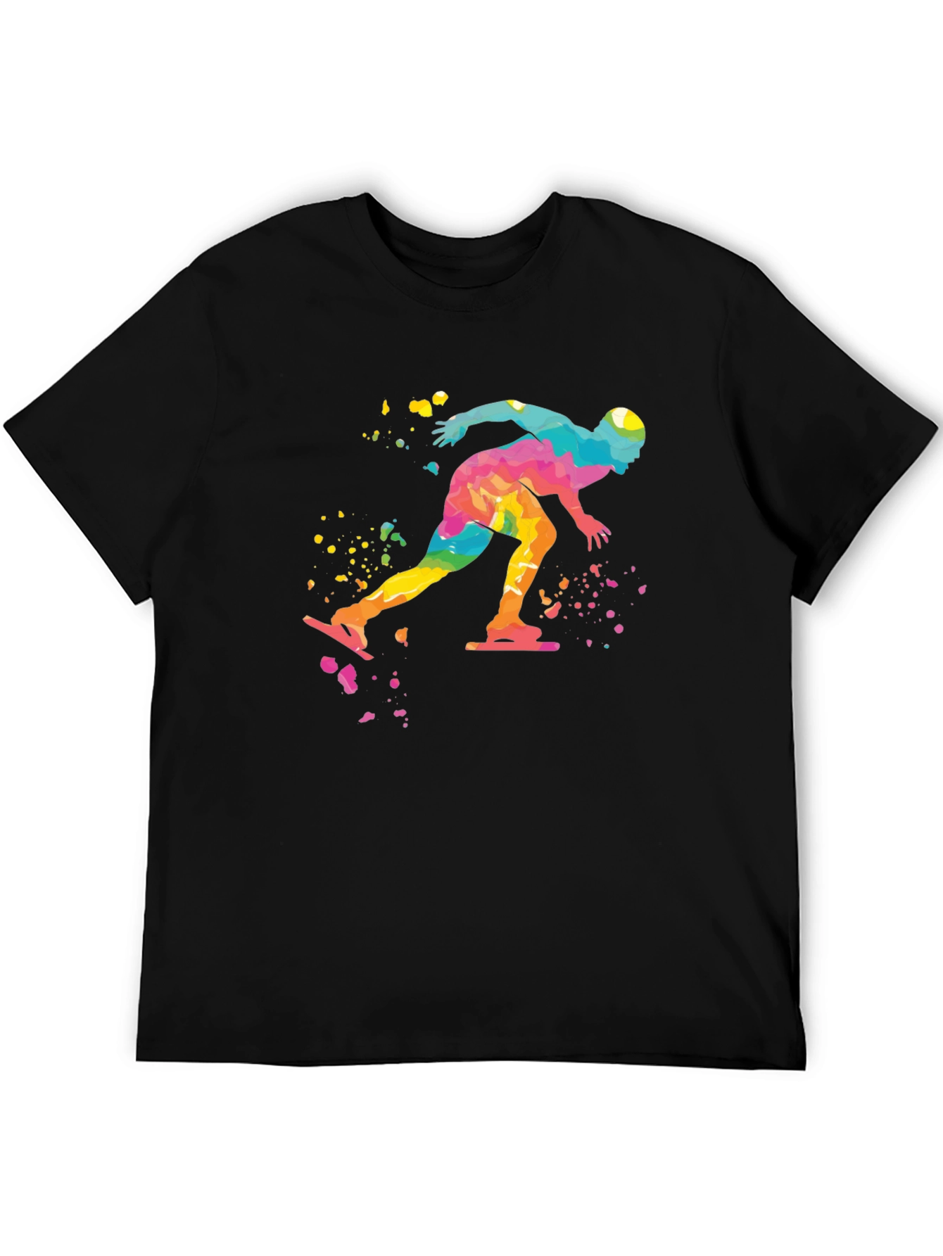 Speed Skater Watercolor Graphic Tee