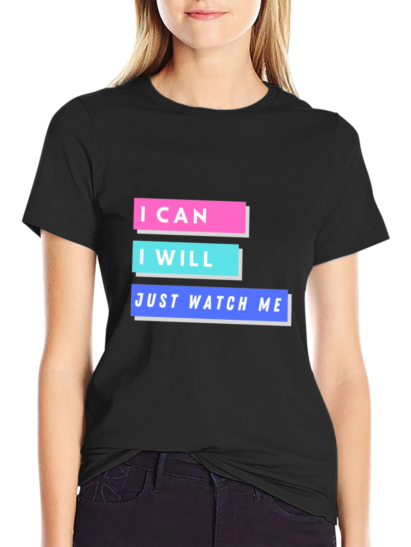 Motivational Graphic T-Shirt - I Can I Will