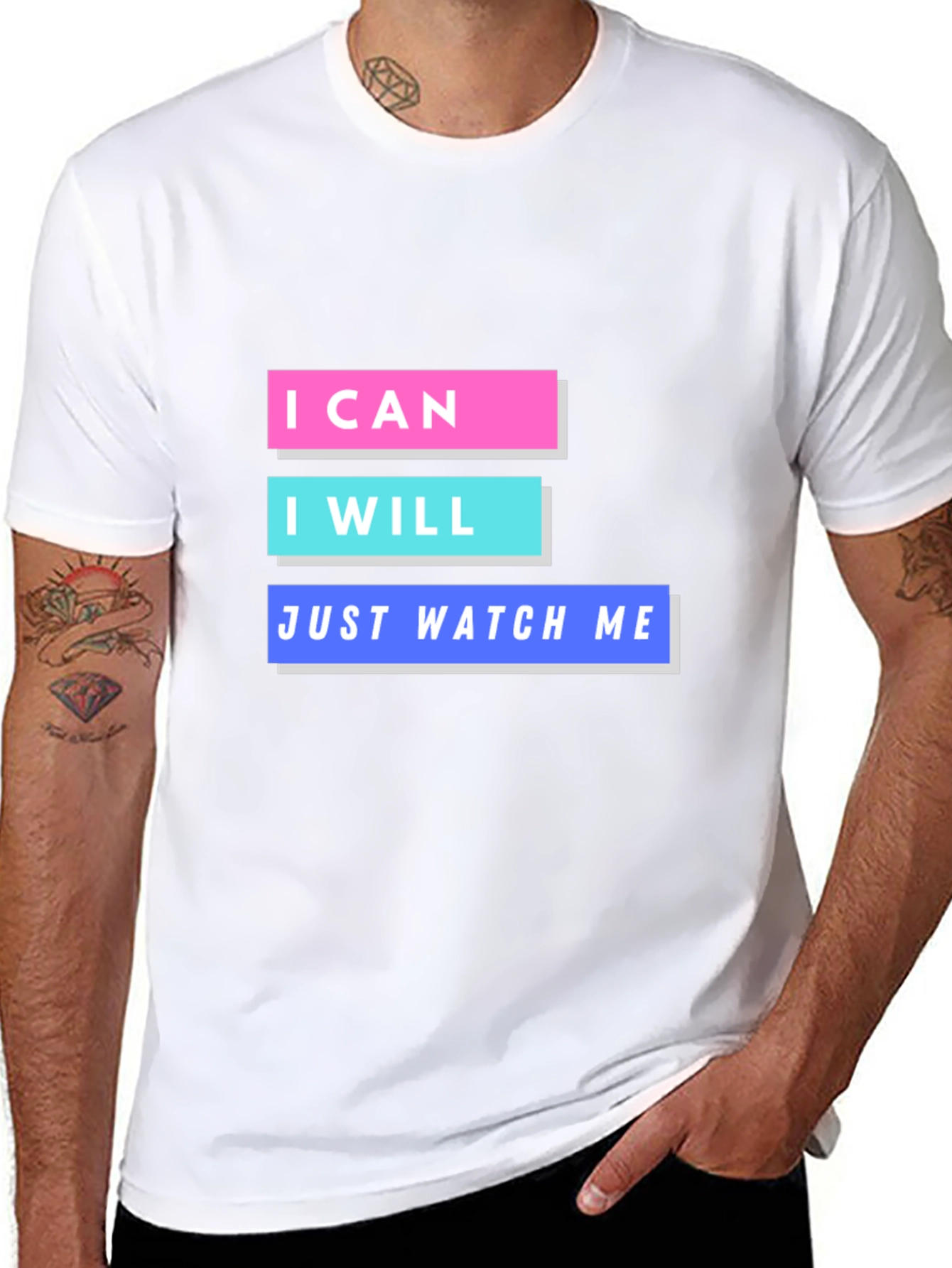 Motivational Graphic T-Shirt - I Can I Will