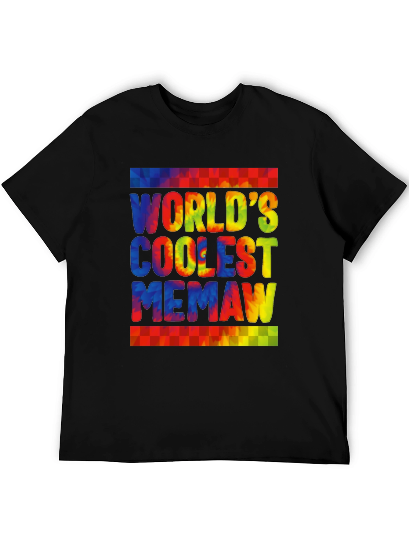 Worlds Coolest Memaw Tie-Dye Graphic T-Shirt