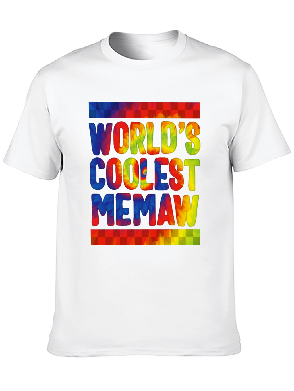 Worlds Coolest Memaw Tie-Dye Graphic T-Shirt