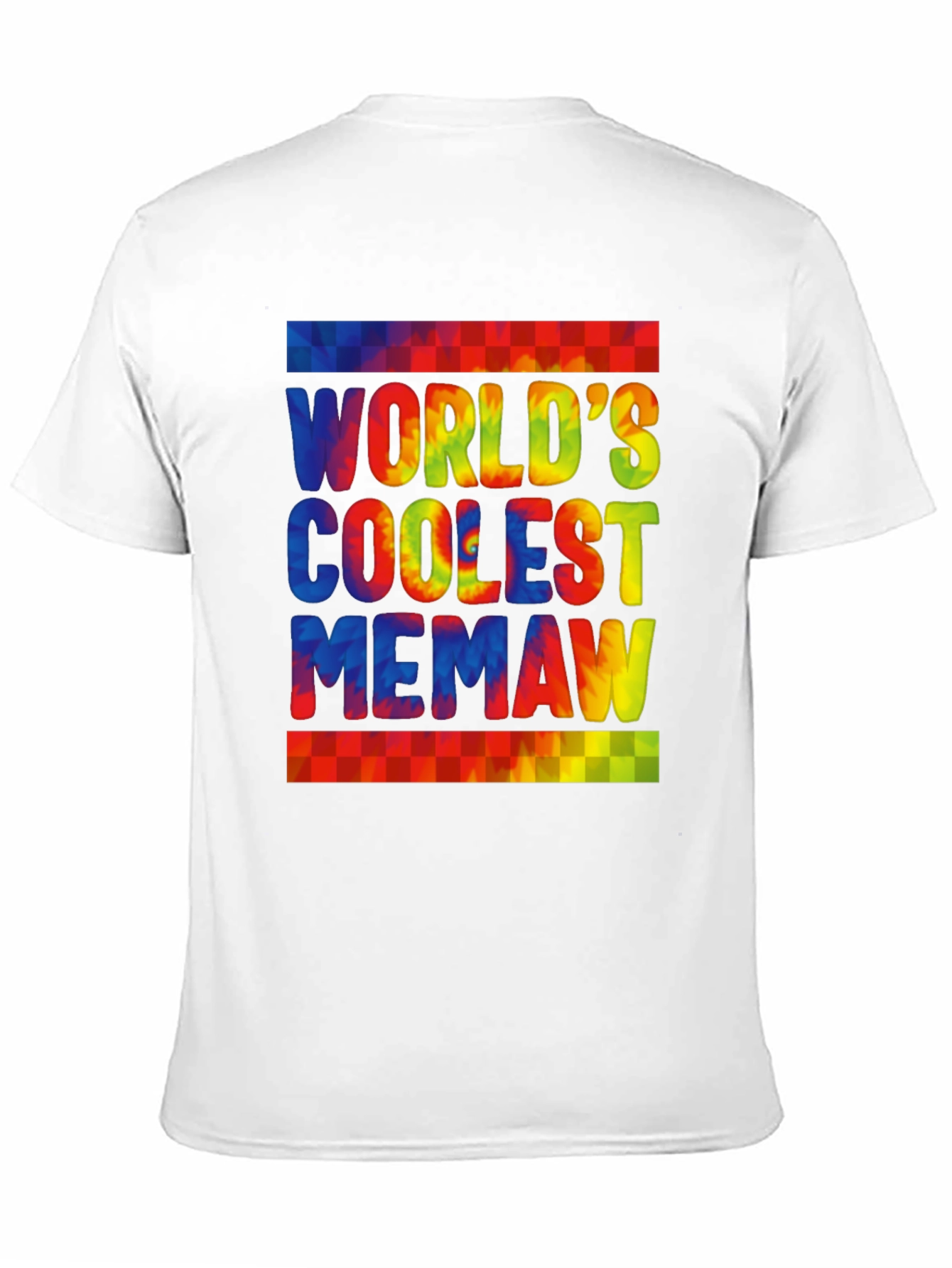 Worlds Coolest Memaw Tie-Dye Graphic T-Shirt