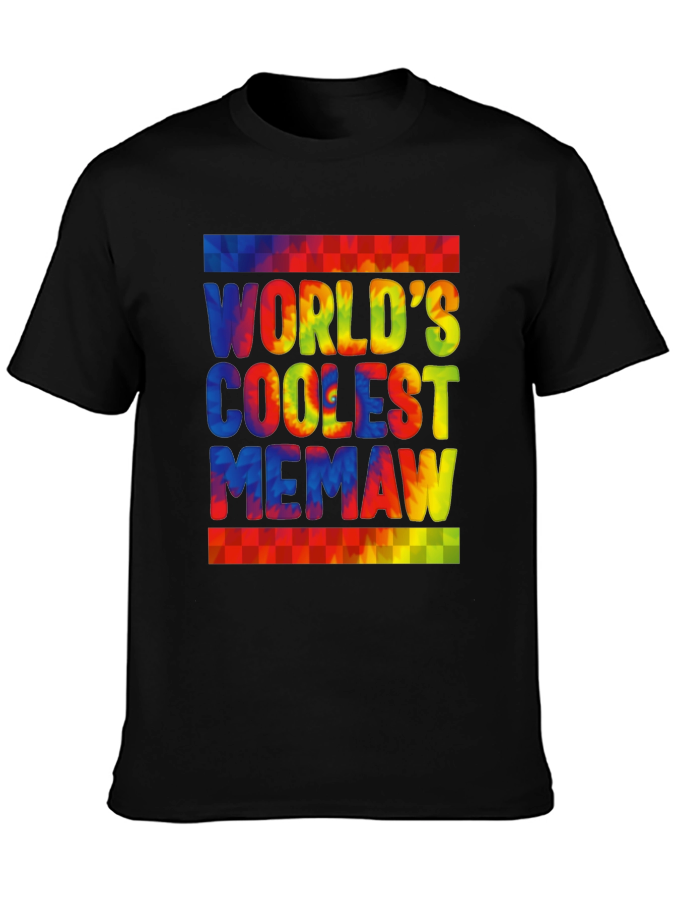 Worlds Coolest Memaw Tie-Dye Graphic T-Shirt