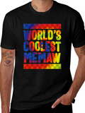 Worlds Coolest Memaw Tie-Dye Graphic T-Shirt