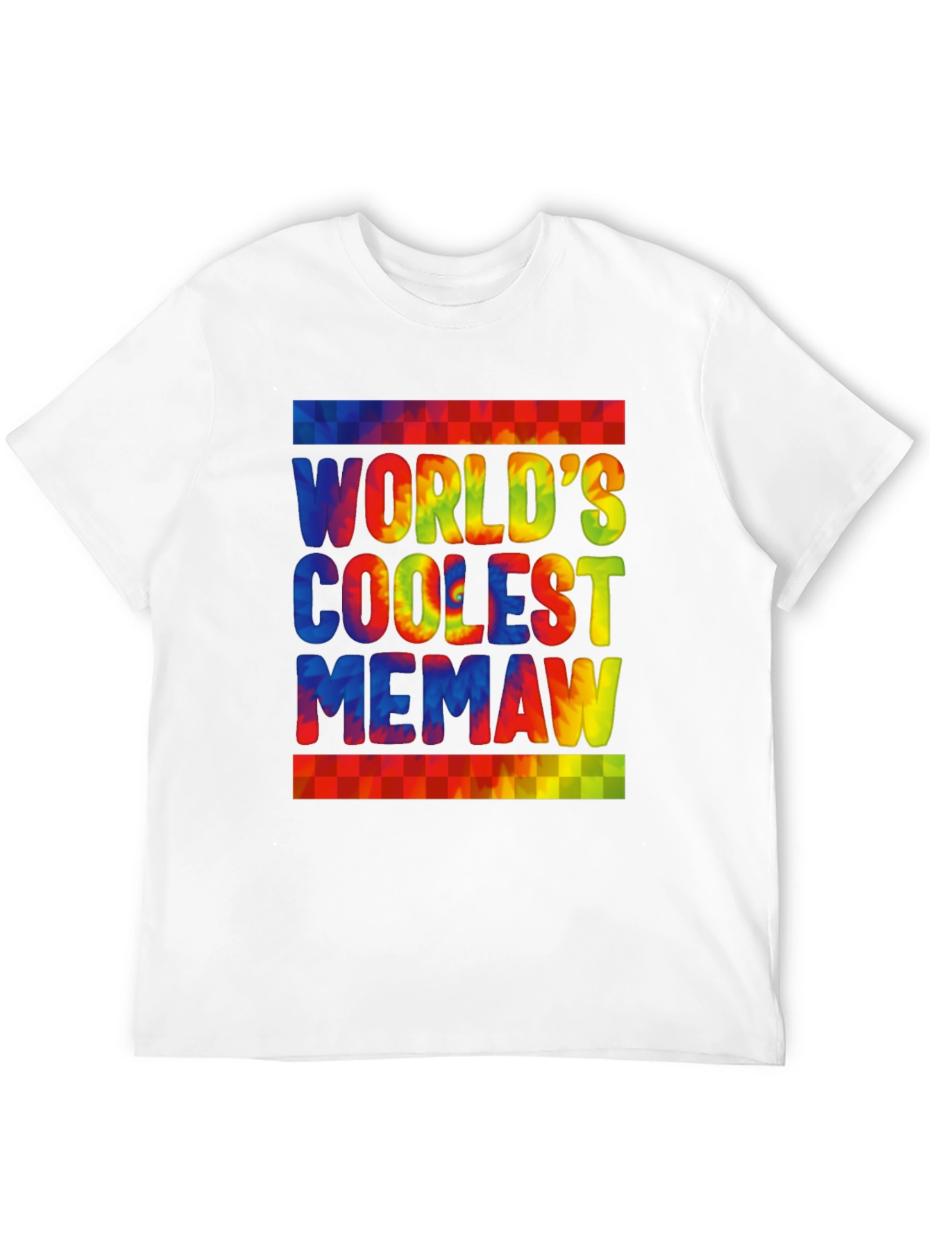 Worlds Coolest Memaw Tie-Dye Graphic T-Shirt