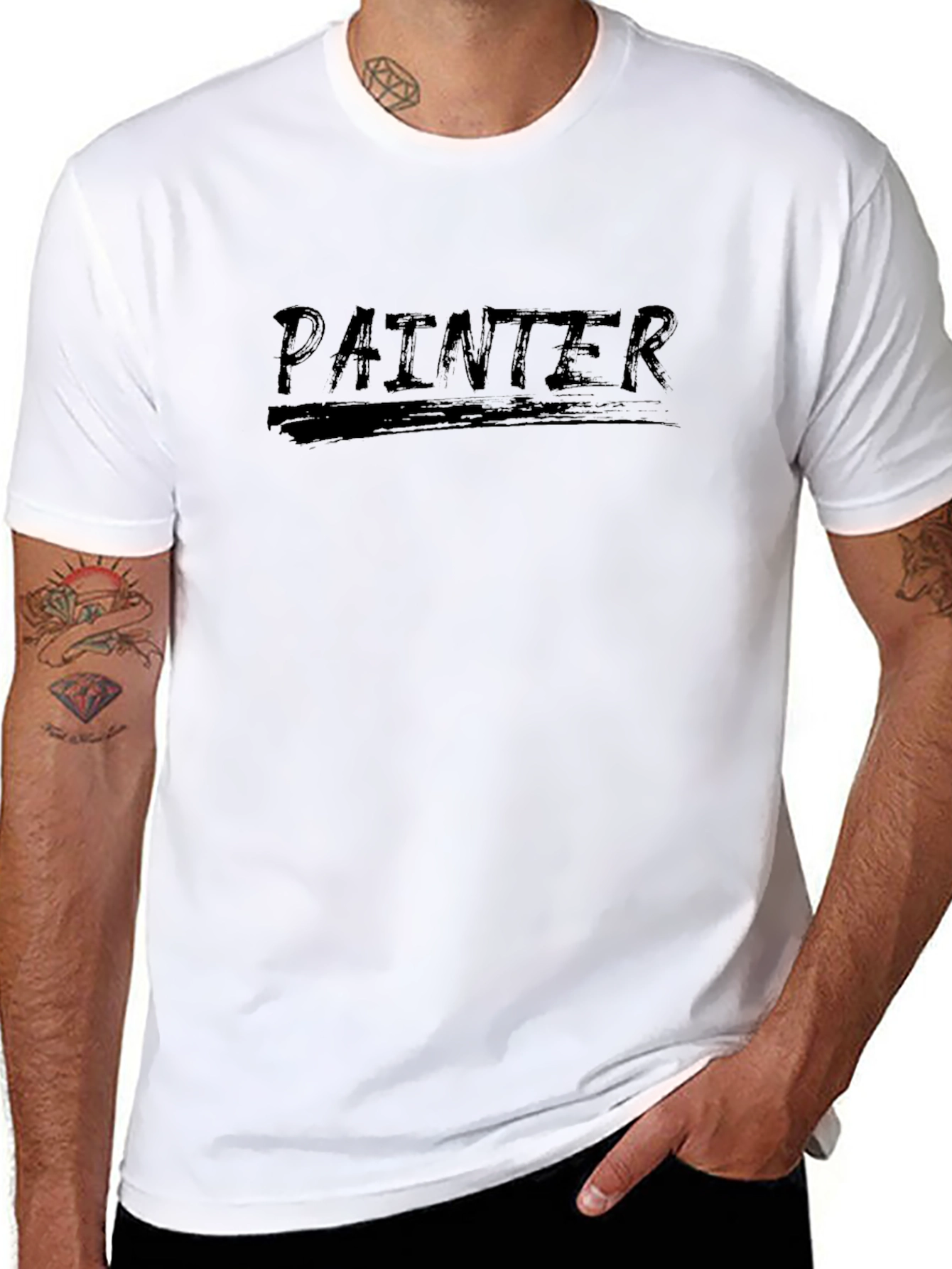 Painter Black T-Shirt - Artist Apparel