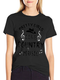 Pretty Girls Like Country Music T-Shirt