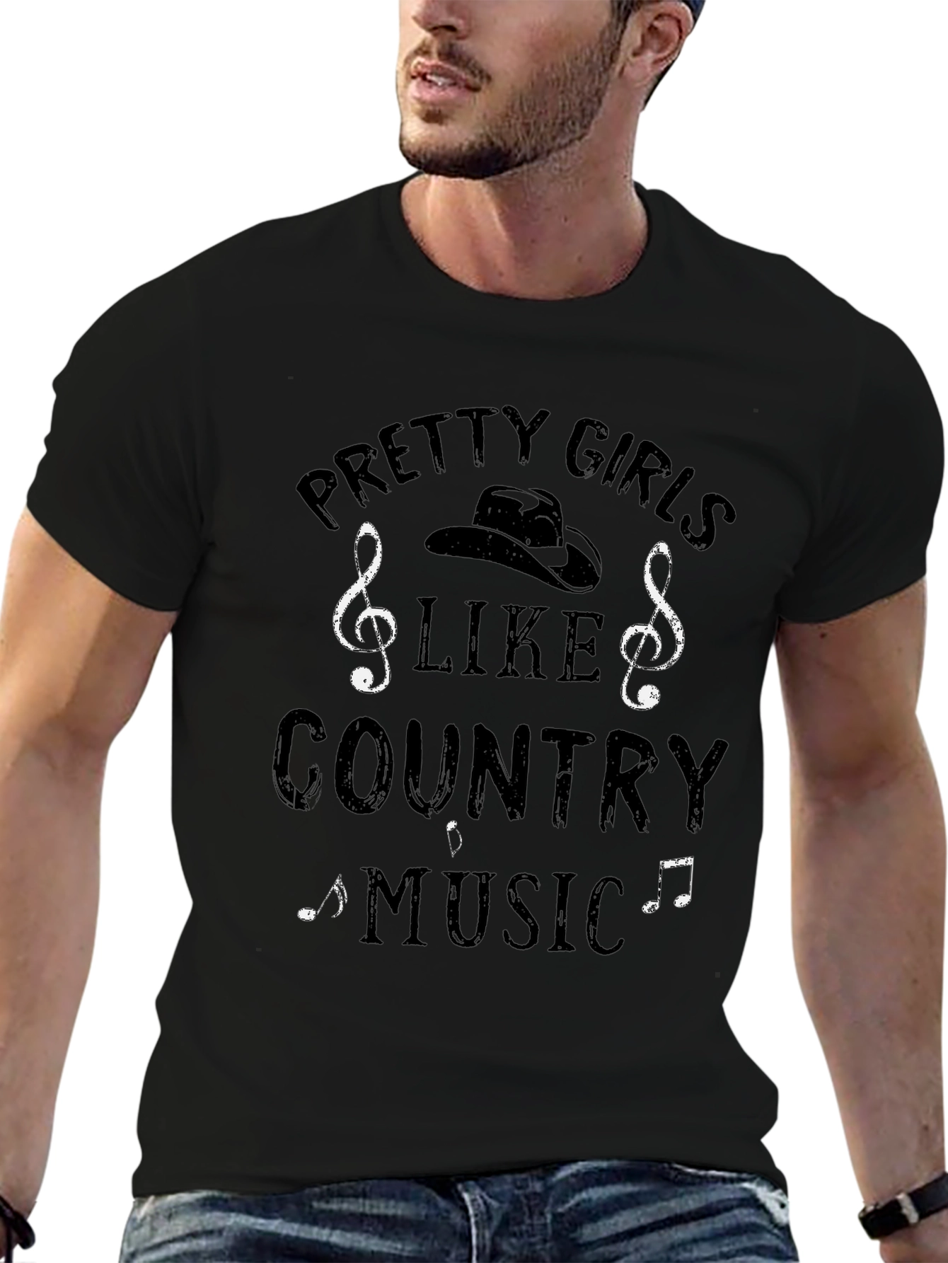 Pretty Girls Like Country Music T-Shirt