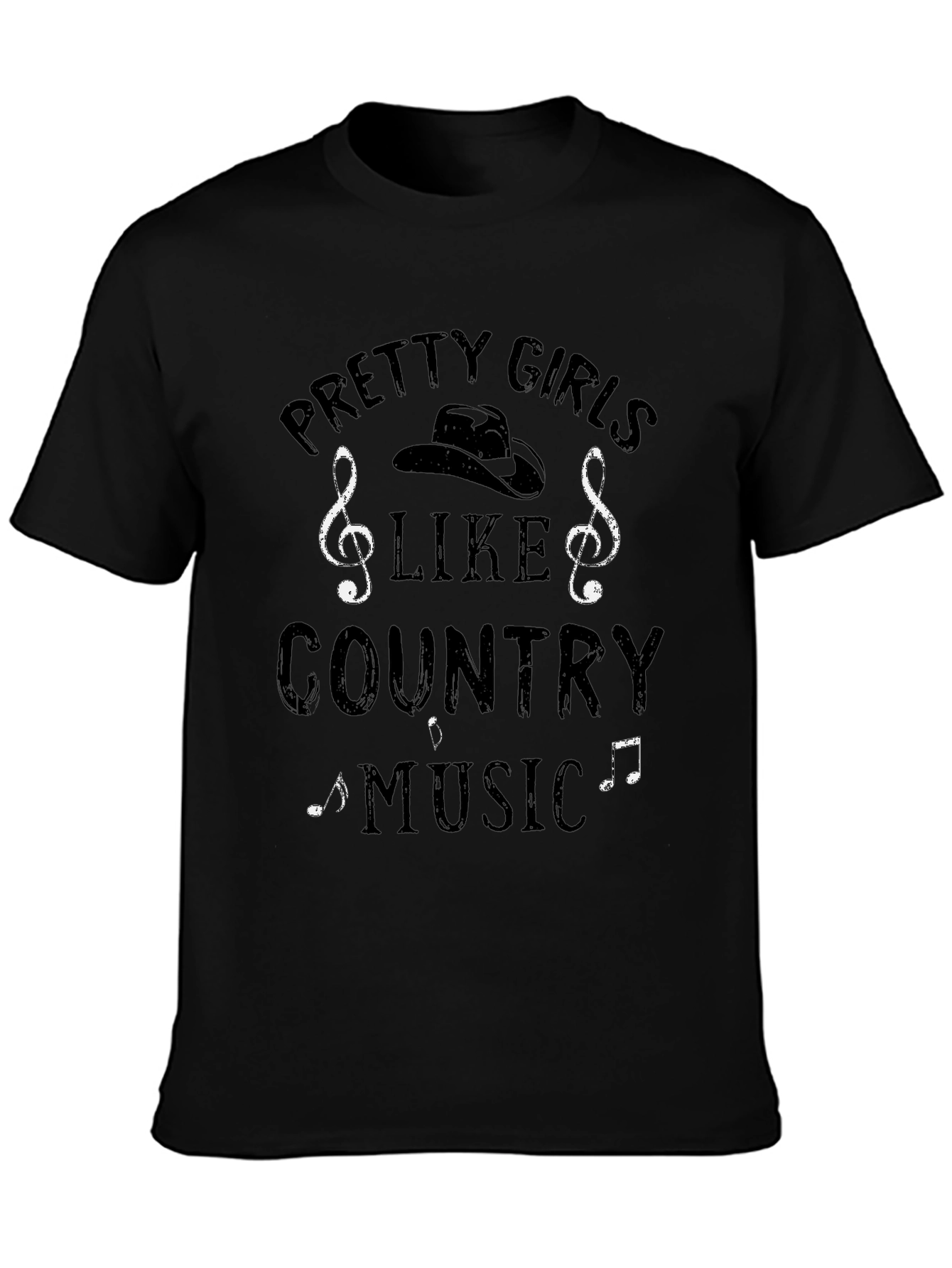 Pretty Girls Like Country Music T-Shirt